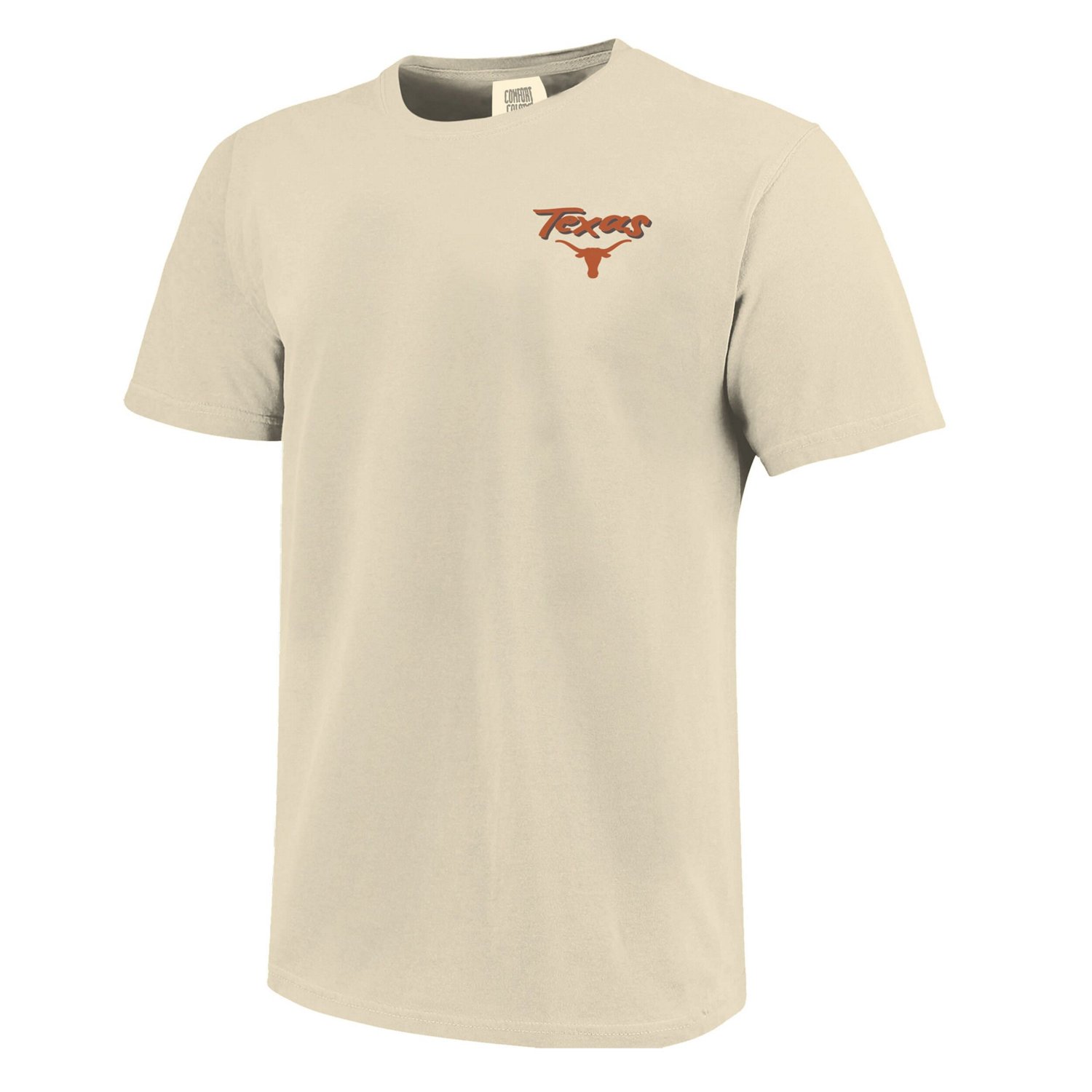 Image One Texas Longhorns Comfort Colors Hand-Drawn Campus Stack T-Shirt - view number 2