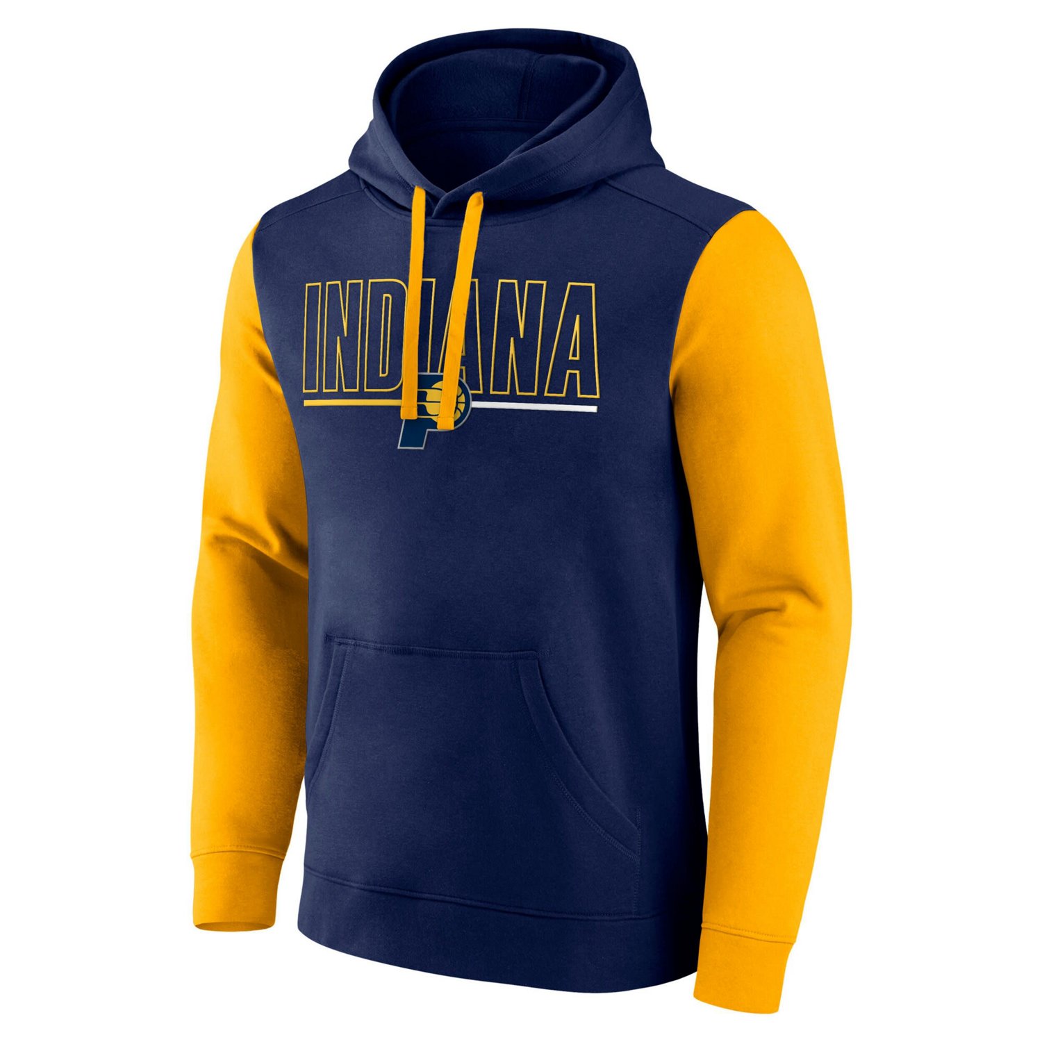 Indiana Pacers Outline Colorblock Pullover Hoodie - view number 2