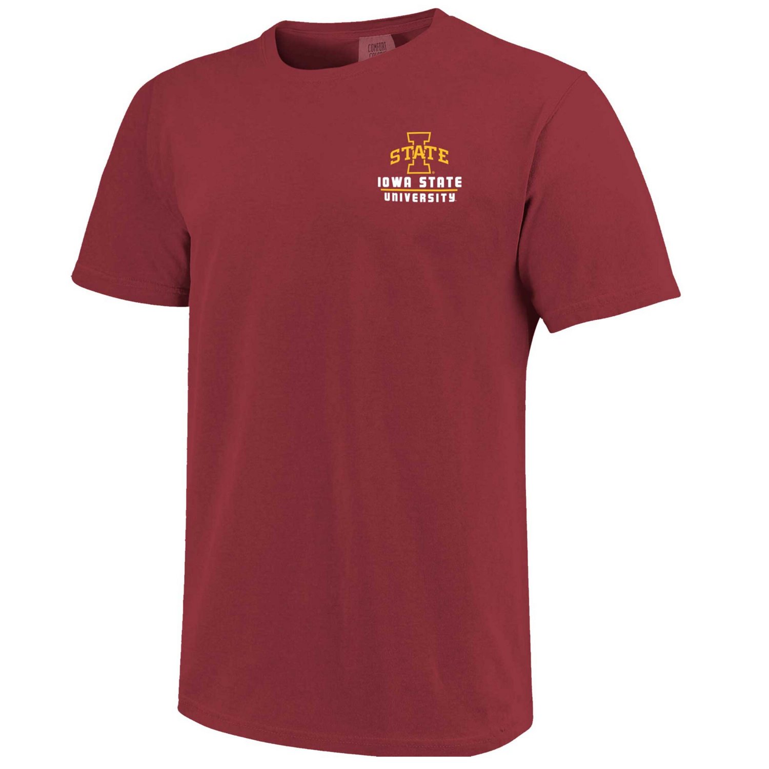 Iowa State Cyclones Striped Campus Skyline T-Shirt - view number 2