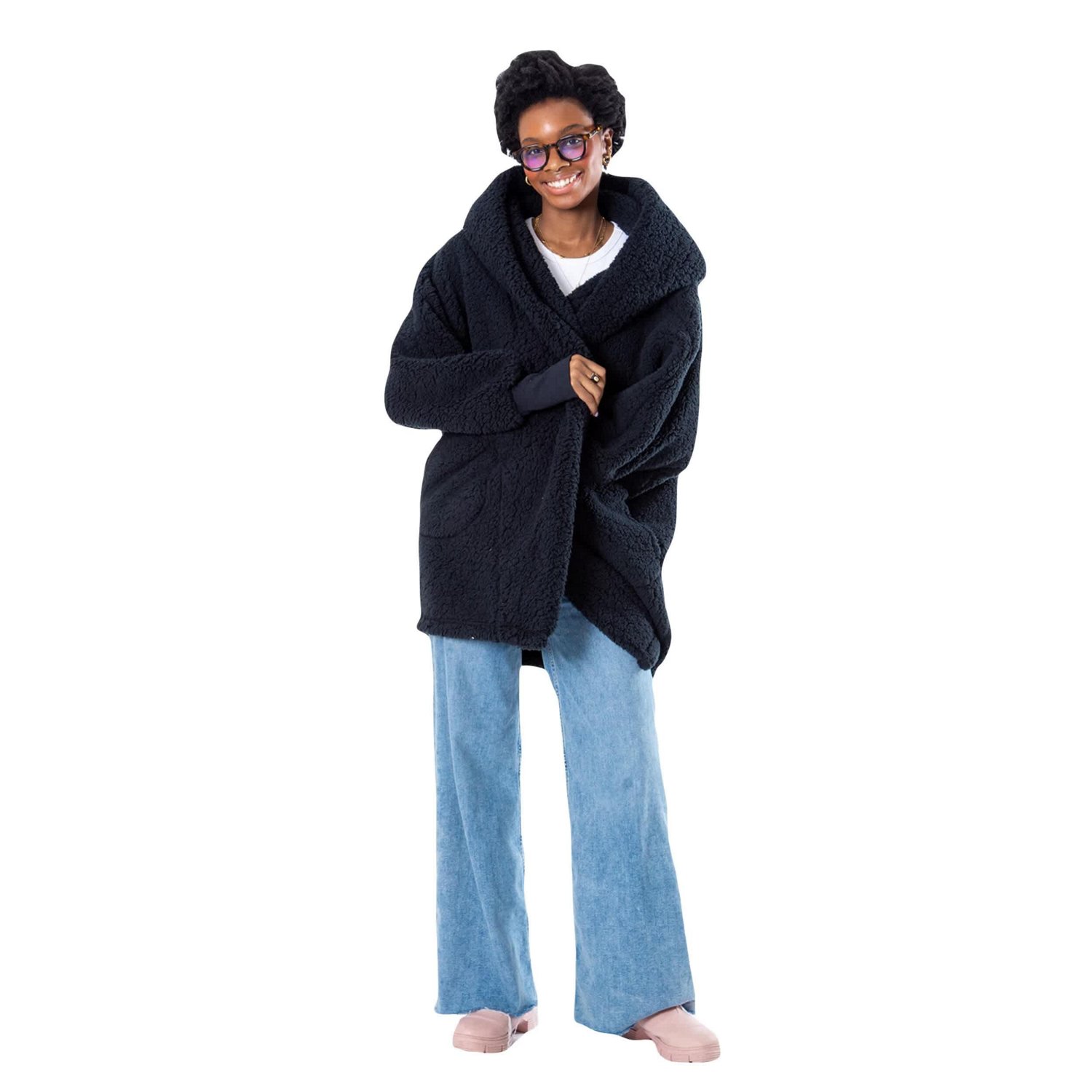 Jill Martin Men’s Dallas Mavericks Oversized Open-Front Hoodie - view number 2