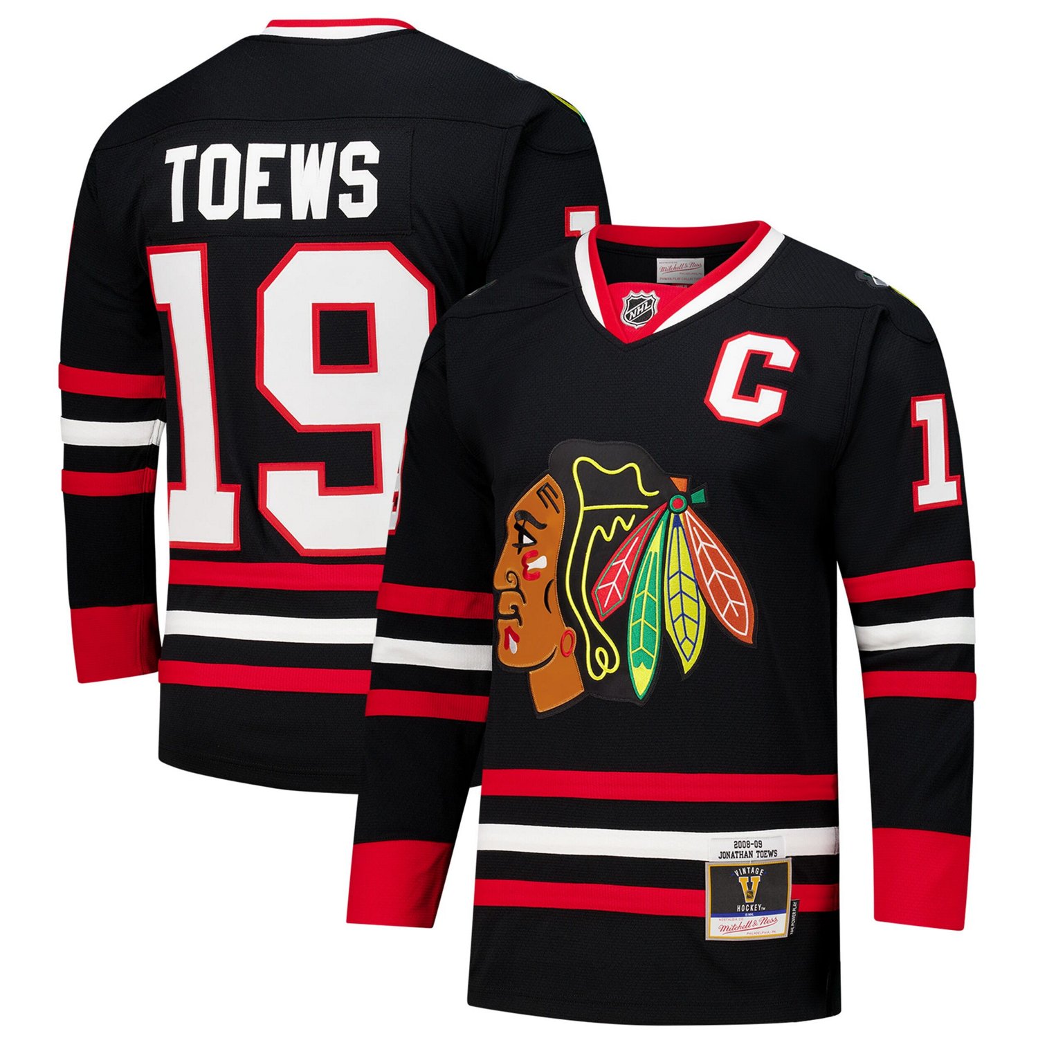 Jonathan Toews Chicago hawks 2008-09 Power Play Jersey                                                                           - view number 1