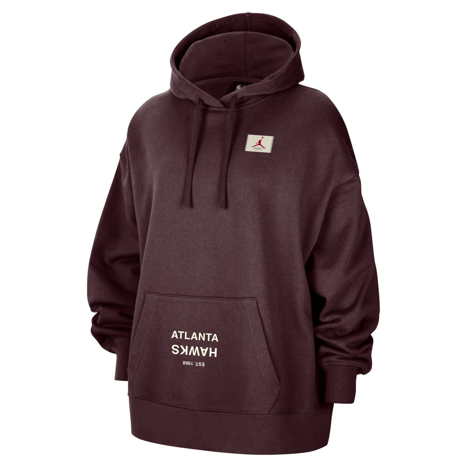 Jordan Brand Atlanta Hawks Courtside Statement Edition Oversize Pullover Hoodie - view number 2