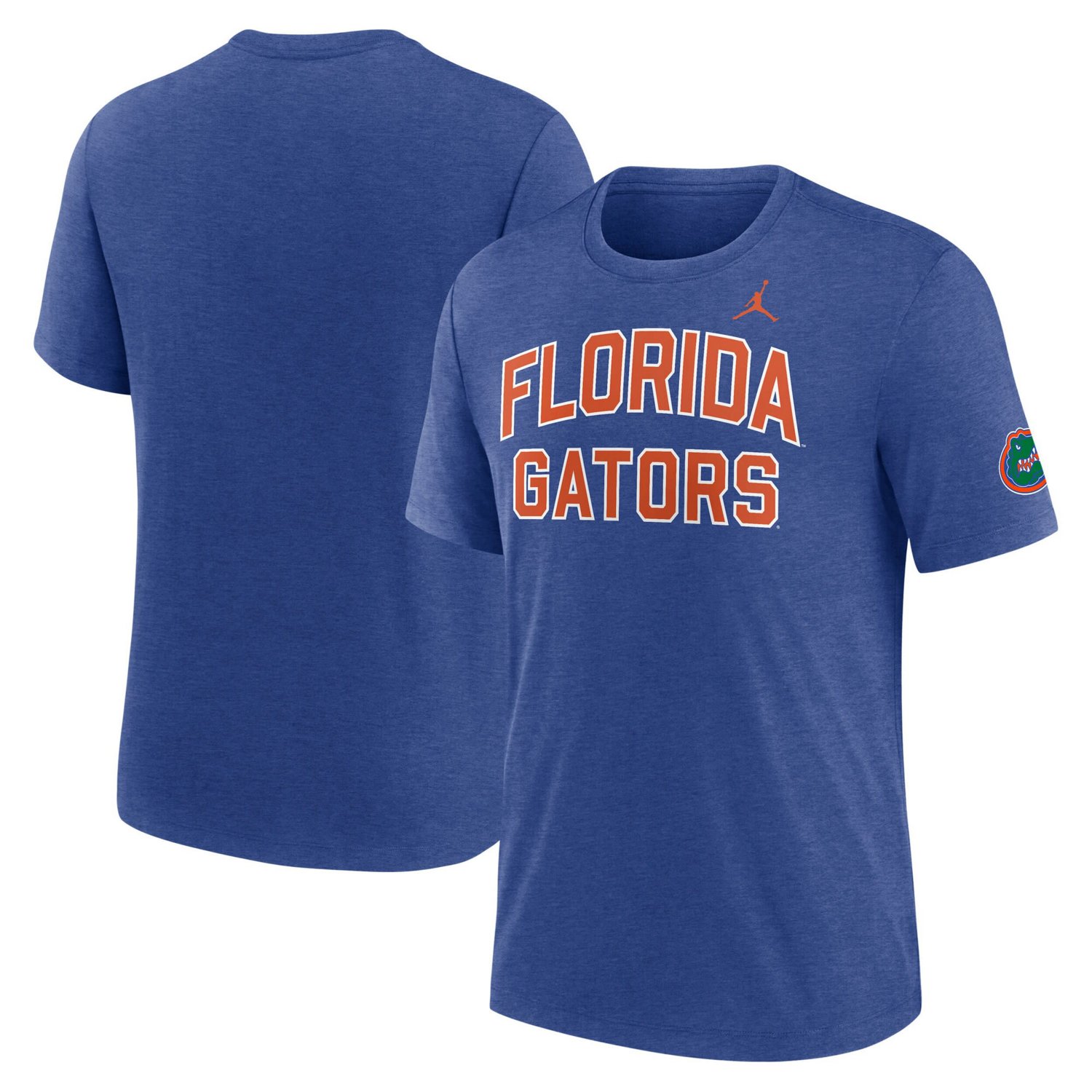 Jordan Brand Heather Florida Gators Campus Collegiate Block Tri-Blend T-Shirt