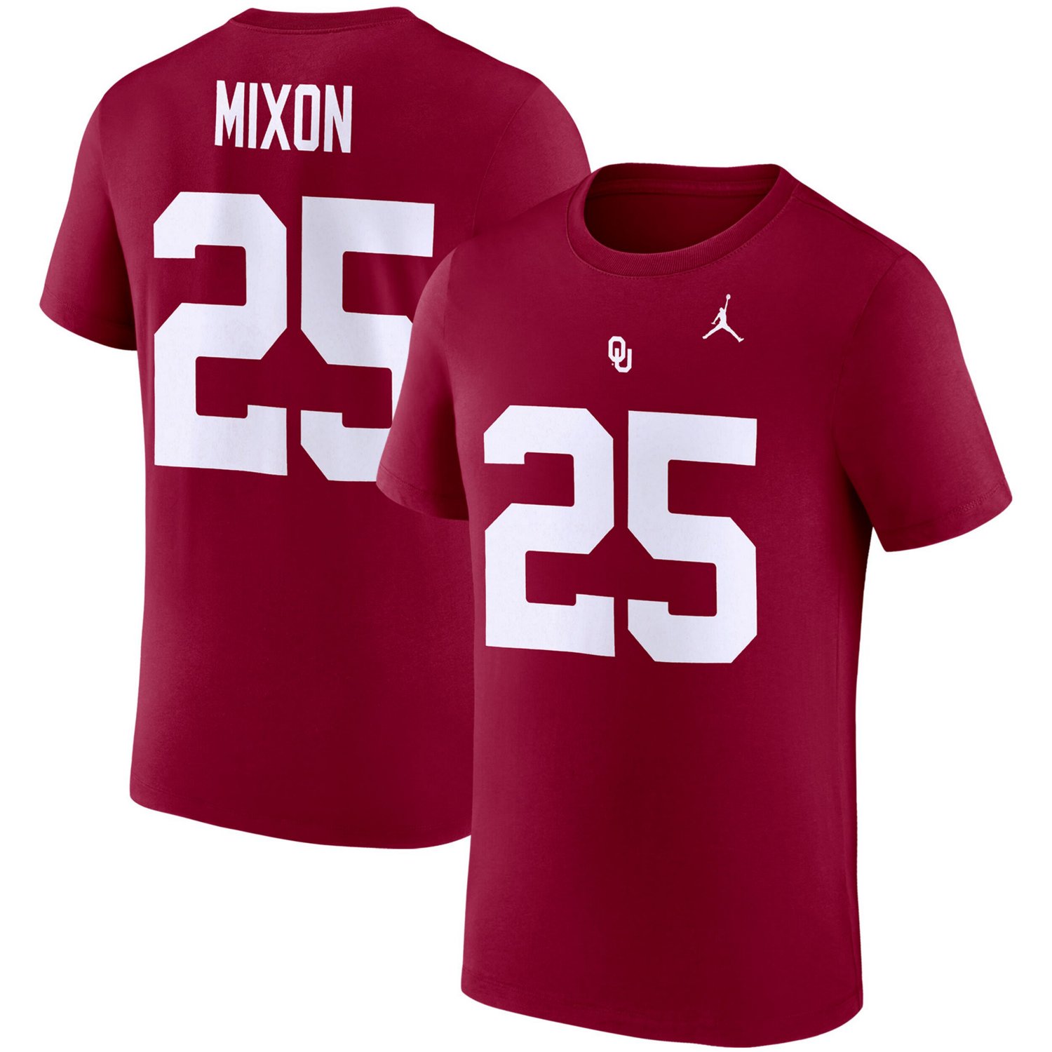 Jordan Brand Joe Mixon Oklahoma Sooners Alumni Name  Number Team T-Shirt                                                         - view number 1
