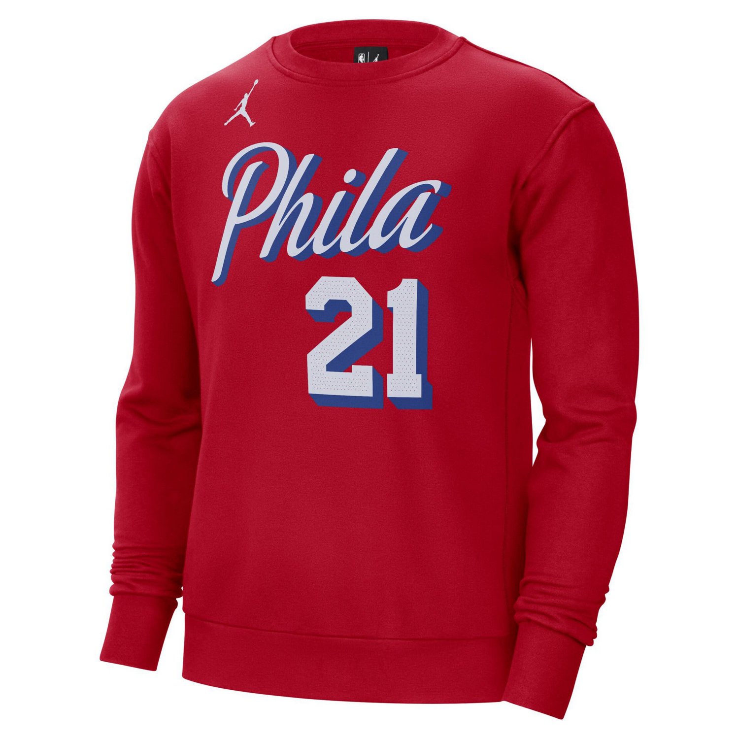 Jordan Brand Joel Embiid Philadelphia 76ers Statement Name  Number Pullover Sweatshirt                                           - view number 2