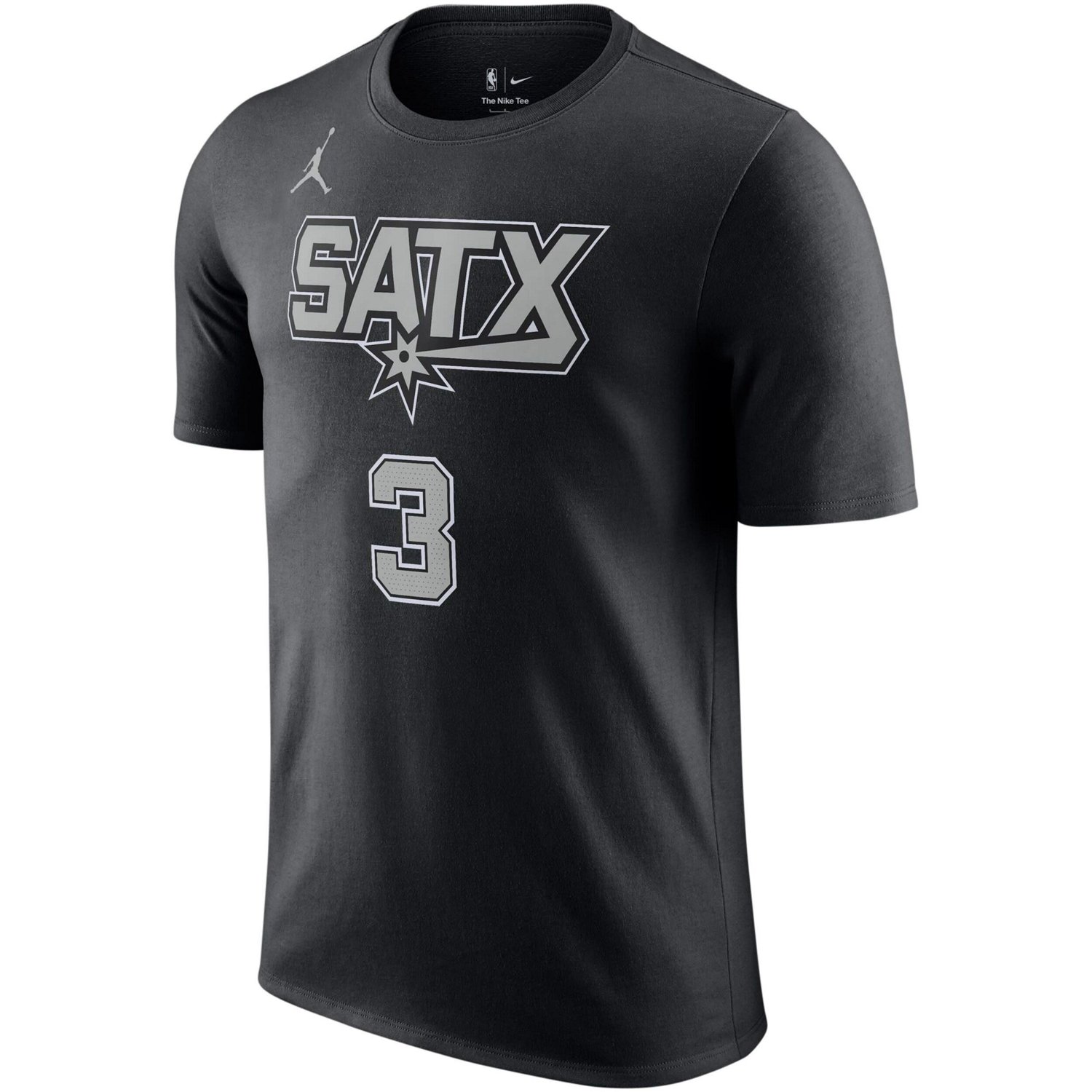 Jordan Brand Keldon Johnson San Antonio Spurs 2022/23 Statement Edition Name  Number T-Shirt                                     - view number 2