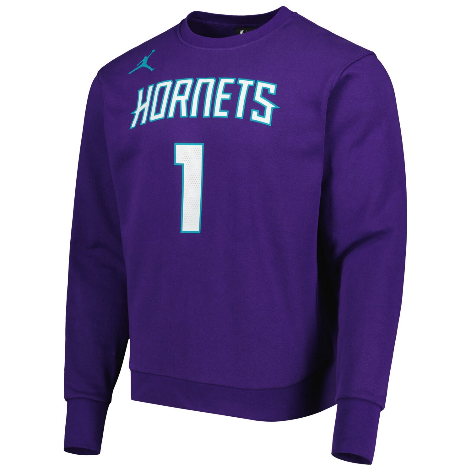 Jordan Brand LaMelo Ball Charlotte Hornets Statement Name  Number Pullover Sweatshirt                                            - view number 2
