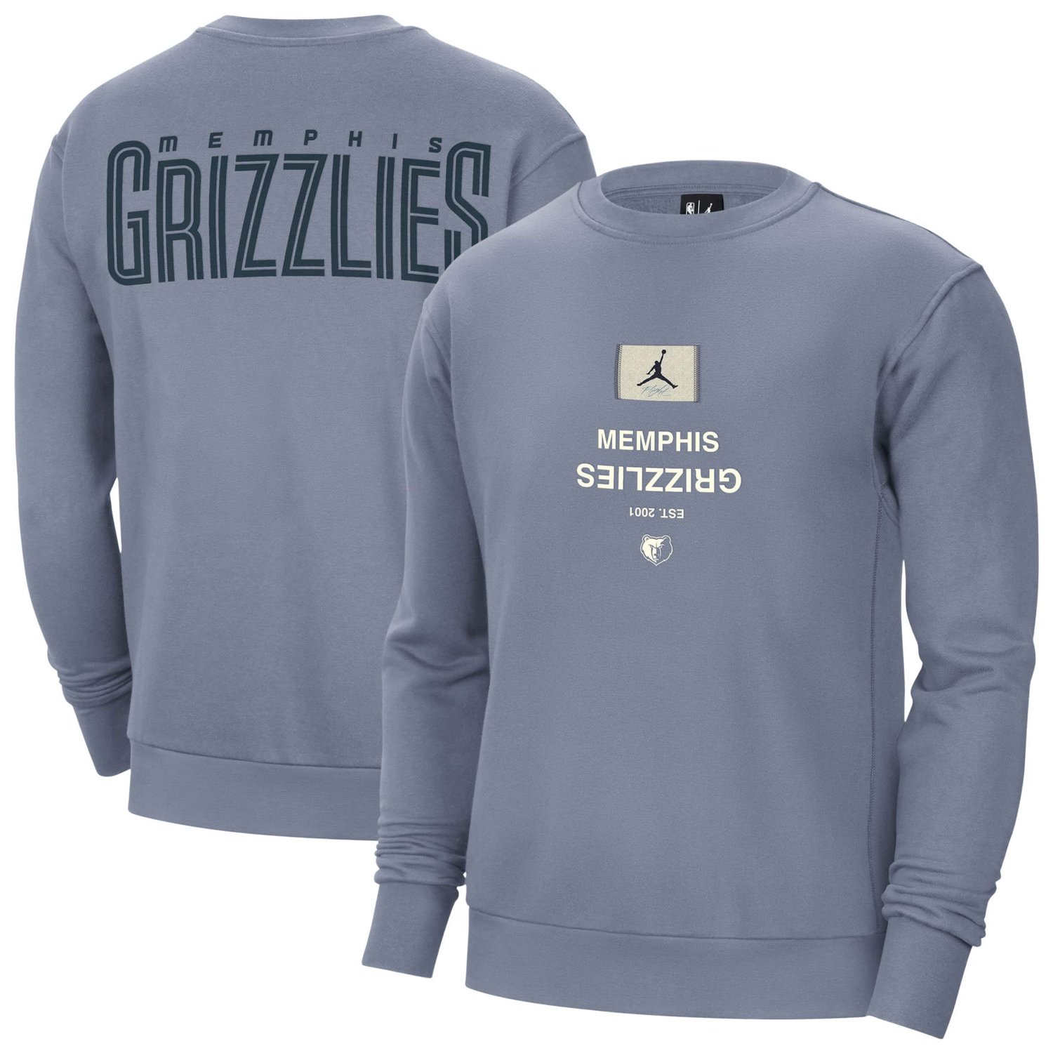 Jordan Brand Memphis Grizzlies Courtside Statement Edition Heavyweight Pullover Sweatshirt - view number 1