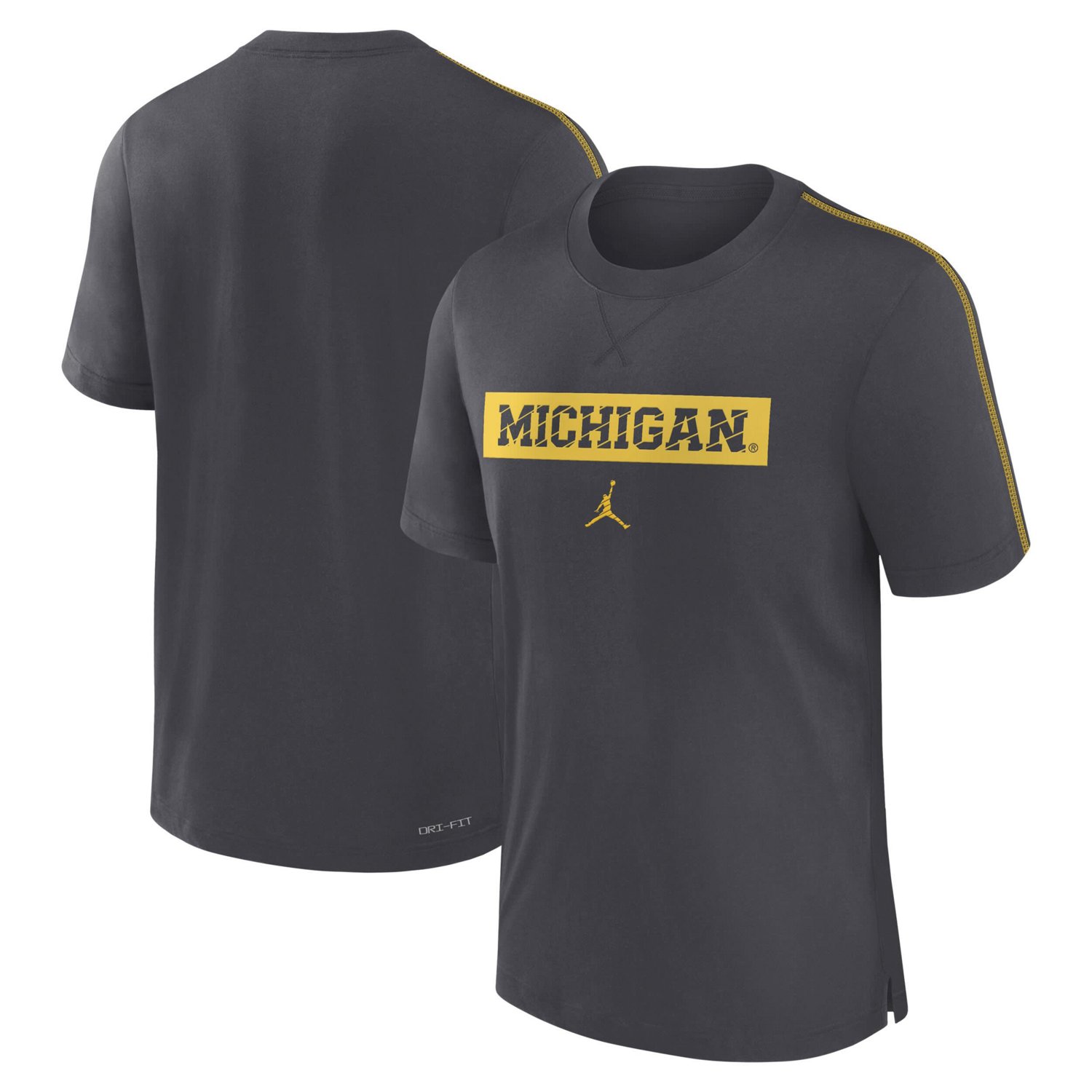 Jordan Brand Michigan Wolverines 2024 Sideline Player Performance Tri-Blend T-Shirt