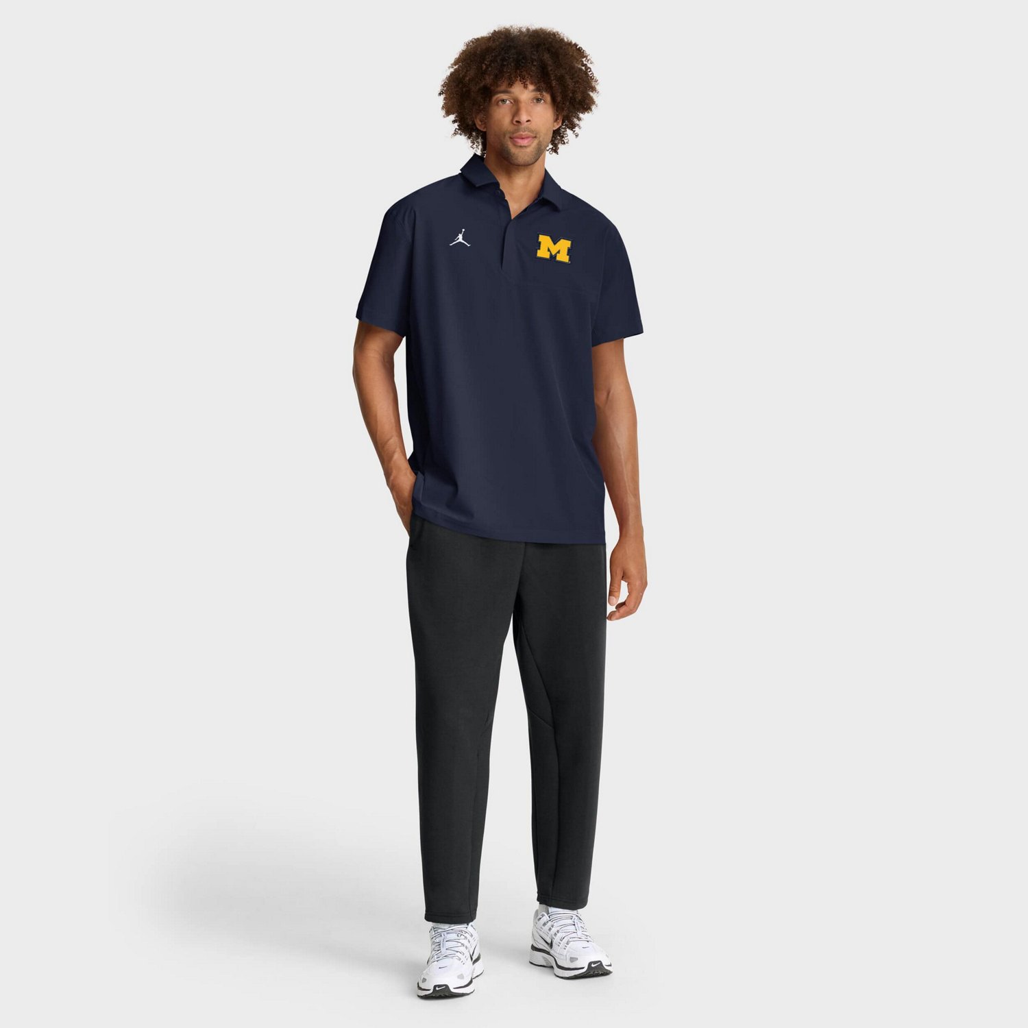 Jordan Brand Michigan Wolverines 2025 Coaches Sideline Polo - view number 3