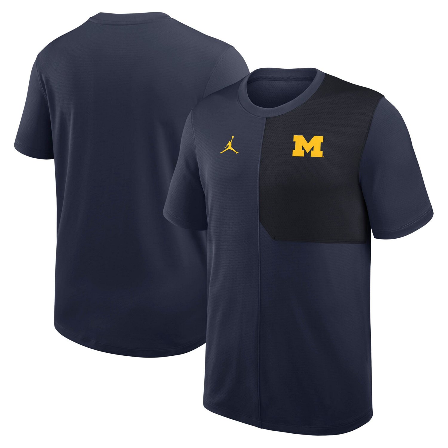 Jordan Brand Michigan Wolverines 2025 Sideline UV Performance Coach T-Shirt - view number 1