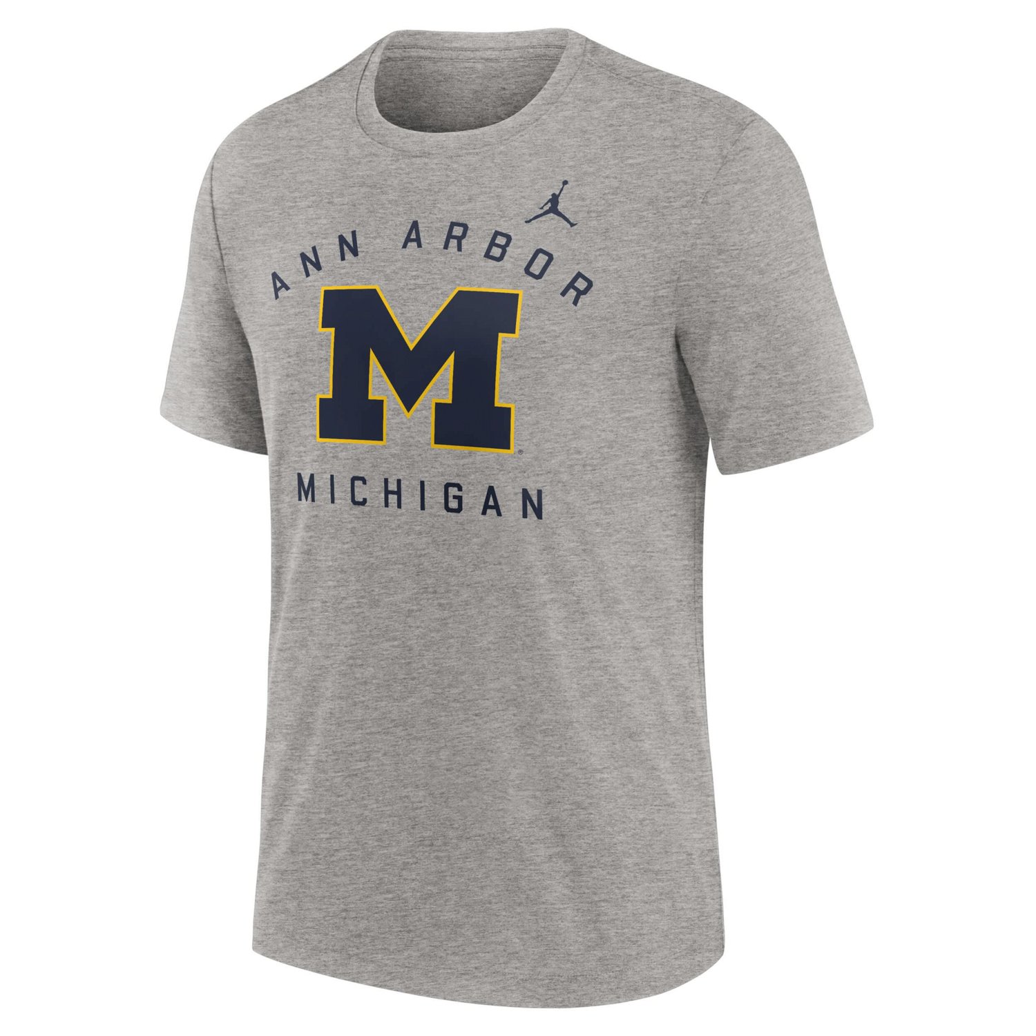 Jordan Brand Michigan Wolverines Campus Primary Location Tri-Blend T-Shirt - view number 2