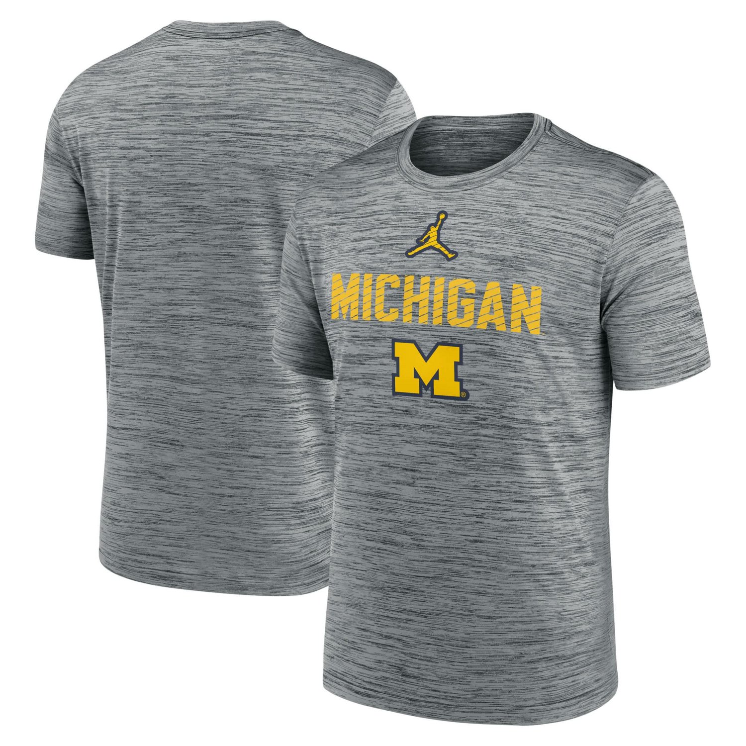 Jordan Brand Michigan Wolverines Campus Slant Velocity Performance T-Shirt