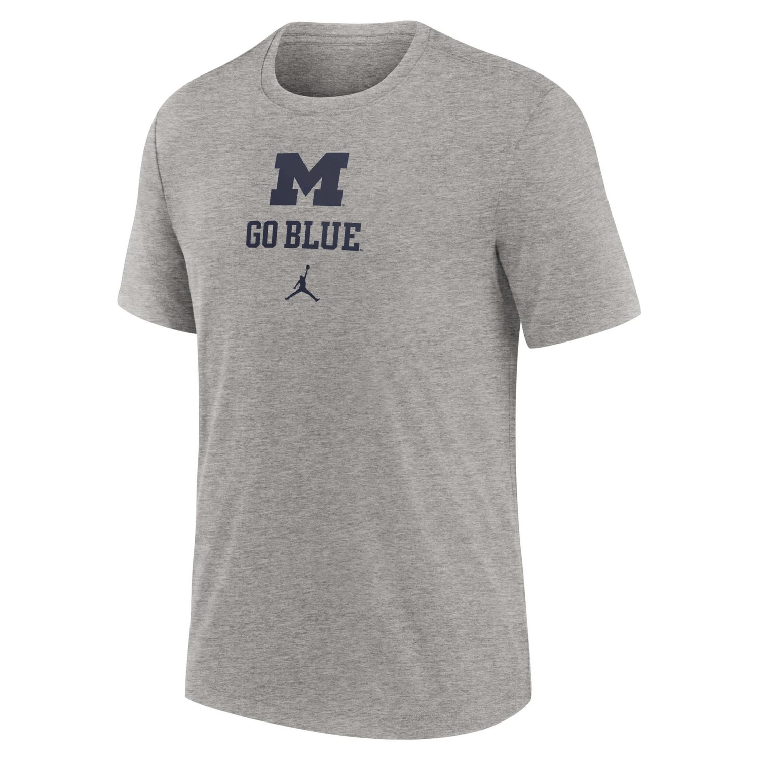 Jordan Brand Michigan Wolverines Campus Stack Tri-Blend T-Shirt - view number 2