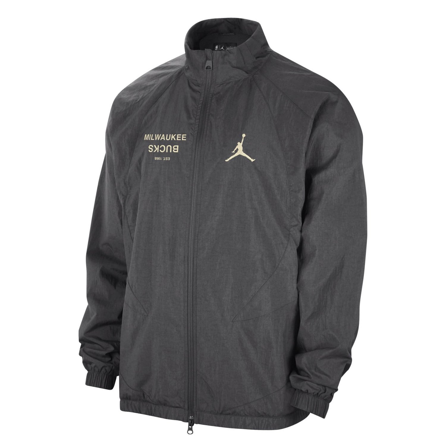 Jordan Brand Milwaukee Bucks Courtside Statement Edition Jumpman Jam Full-Zip Jacket - view number 2