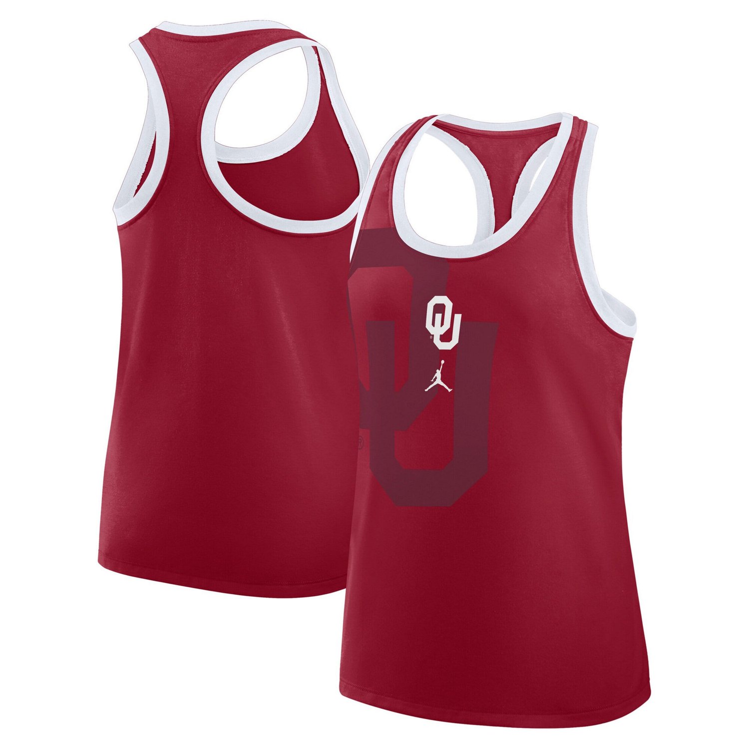 Jordan Brand Oklahoma Sooners Primetime Racerback Tri-Blend Tank Top