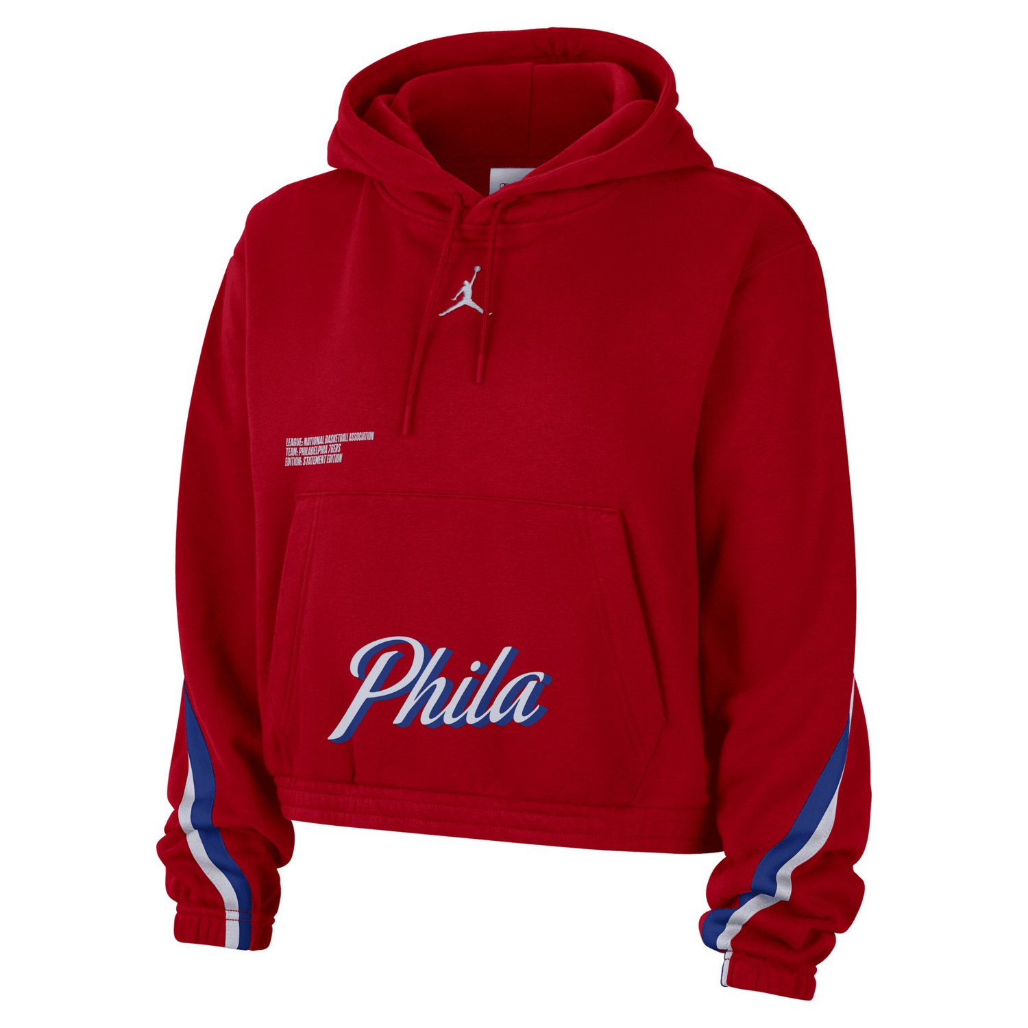 Jordan Brand Philadelphia 76ers Courtside Statement Edition Pullover Hoodie                                                      - view number 2