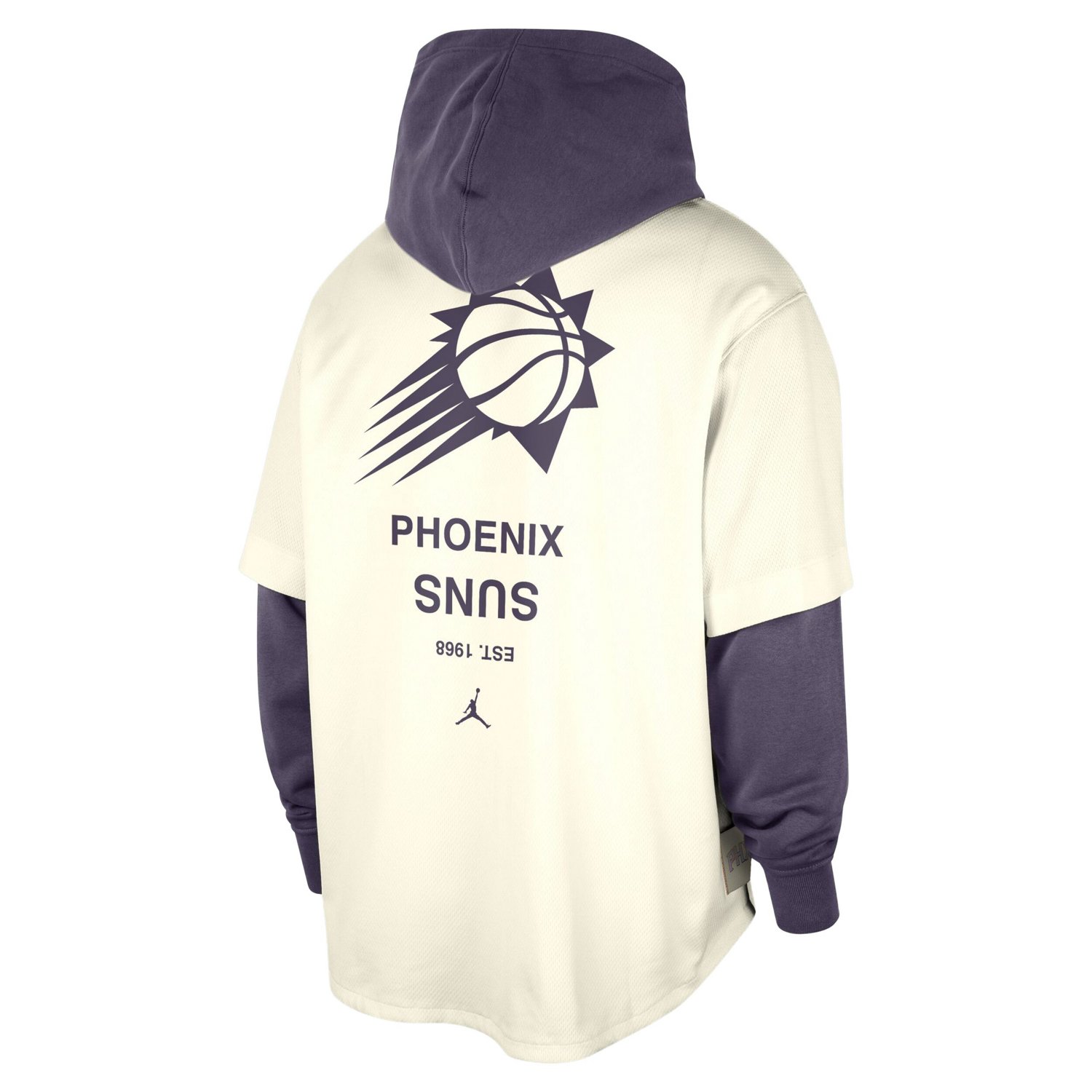 Jordan Brand Purple Phoenix Suns Courtside Statement Edition MVP Jersey Pullover Hoodie - view number 3