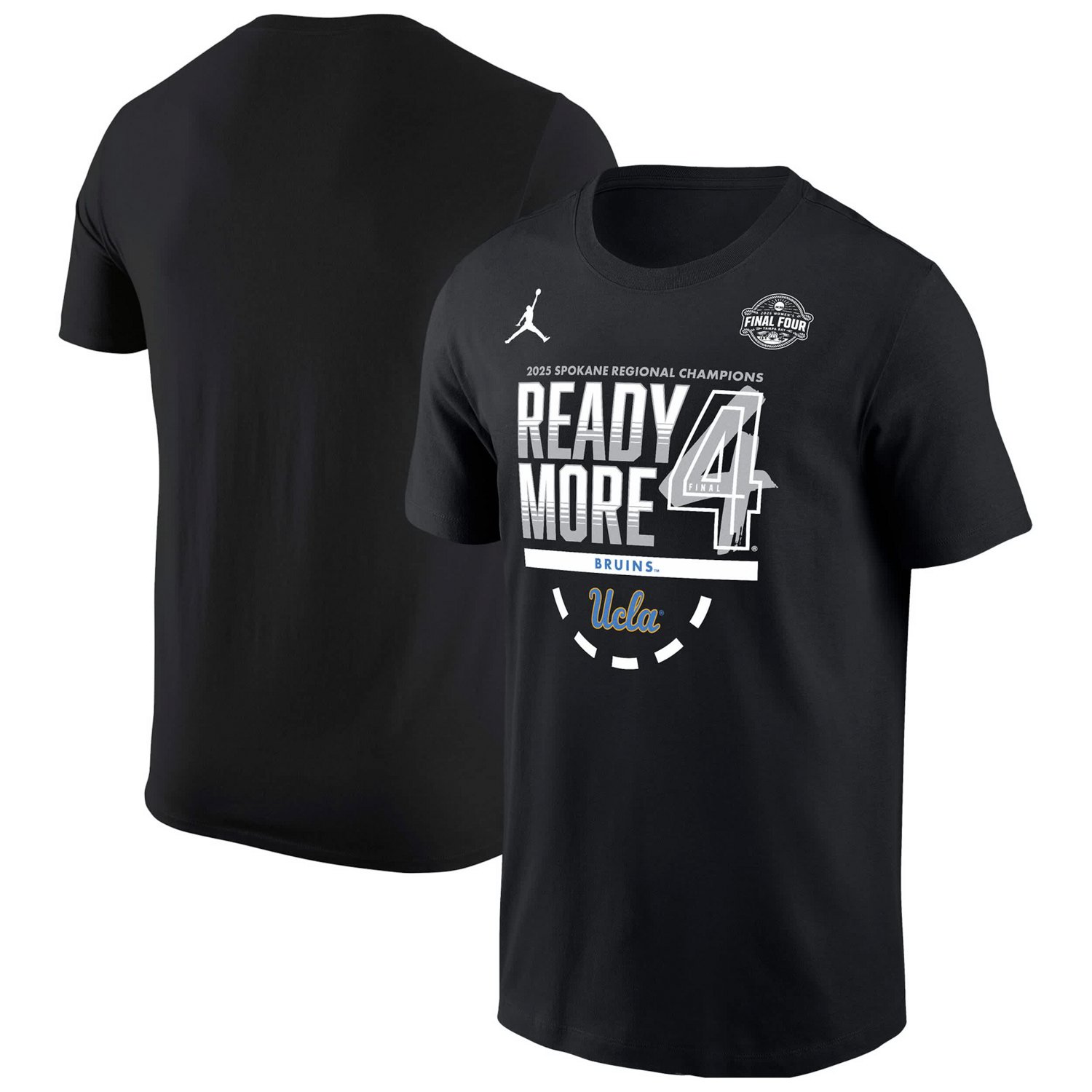 Jordan Brand UCLA Bruins 2025 NCAA Wo Basketball Tournament March Madness Final Four Regional Champions Locker Room T-Shirt - view number 1