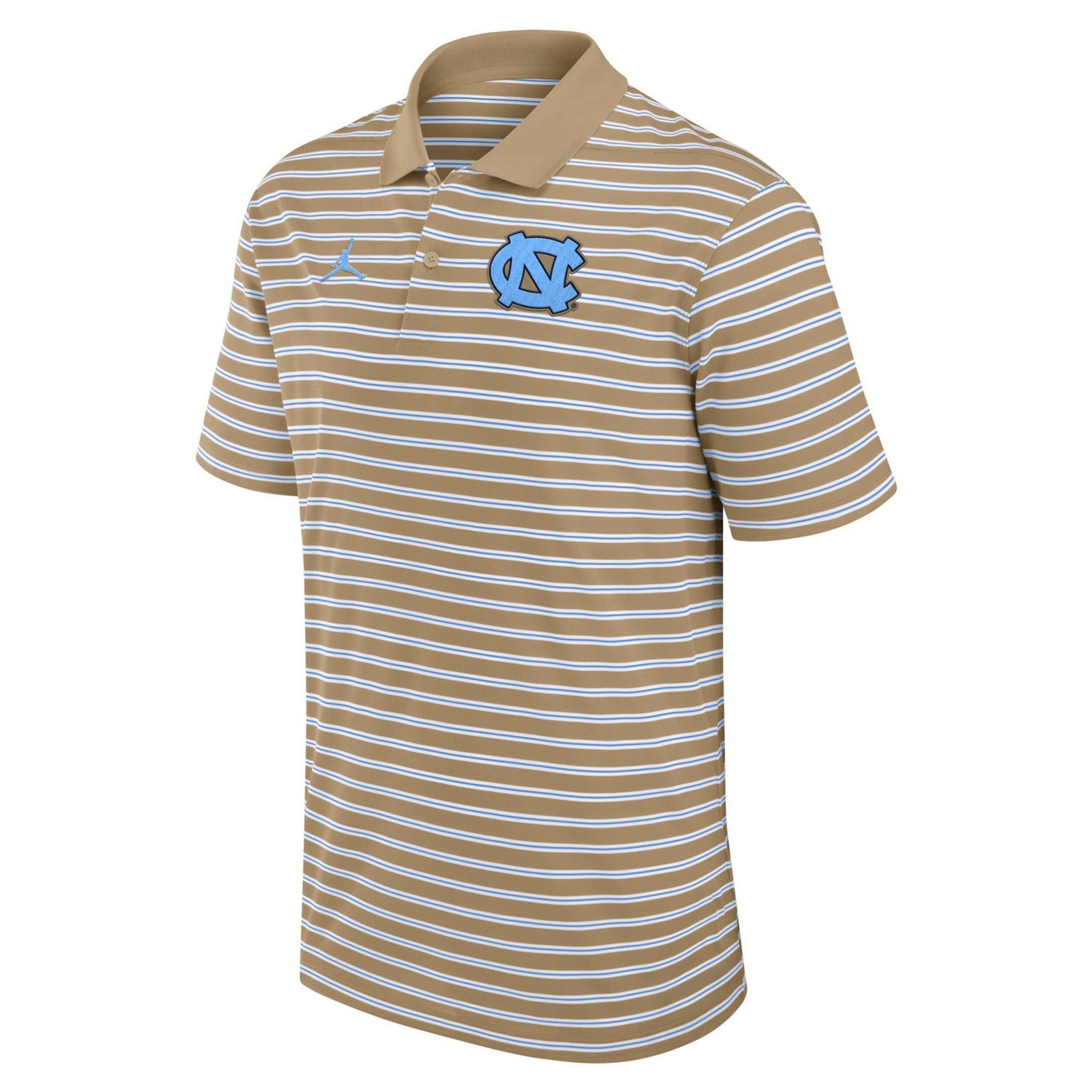 Jordan Brand White North Carolina Tar Heels Primetime Victory Striped Polo - view number 2