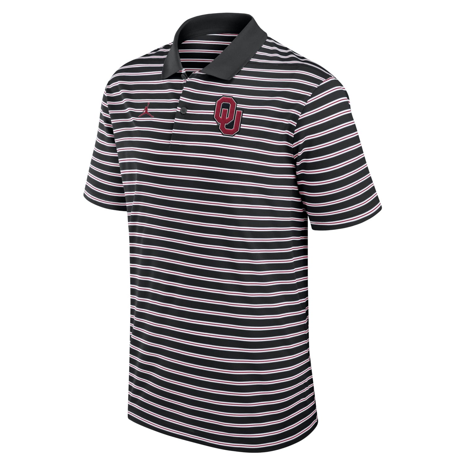 Jordan Brand White Oklahoma Sooners Primetime Victory Striped Performance Polo - view number 2
