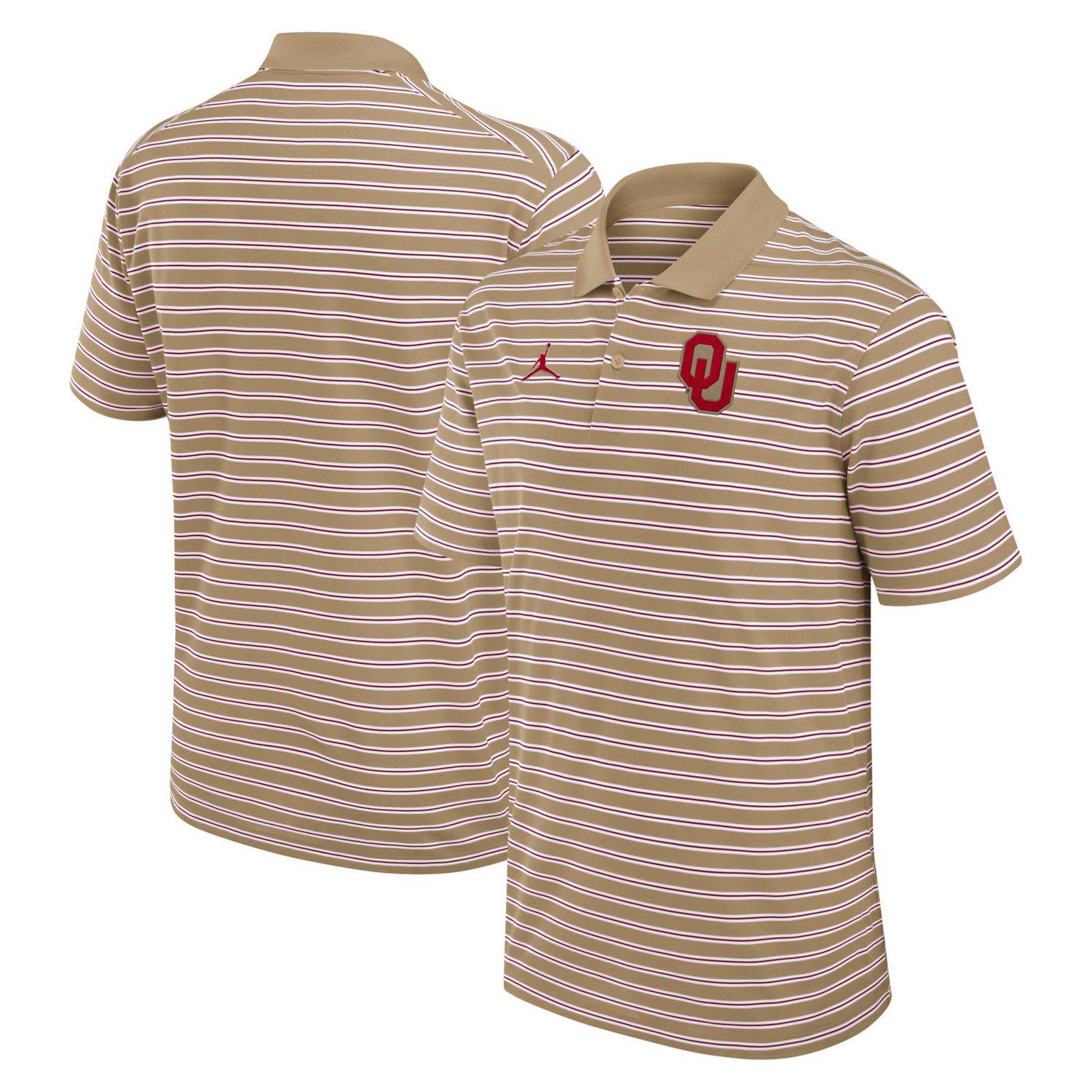 Jordan Brand White Oklahoma Sooners Primetime Victory Striped Polo