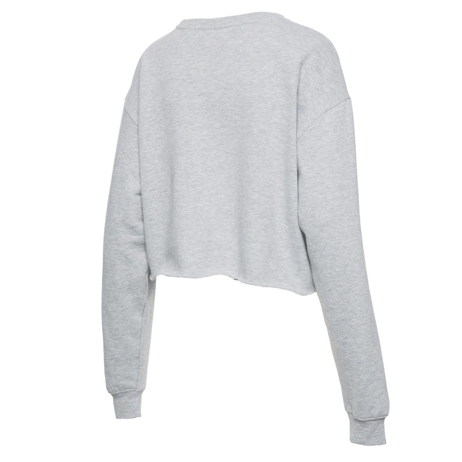 Junk Food Heathered Gray Chicago Bulls NBA x MTV I Want My Cropped Fleece Pullover Sweatshirt