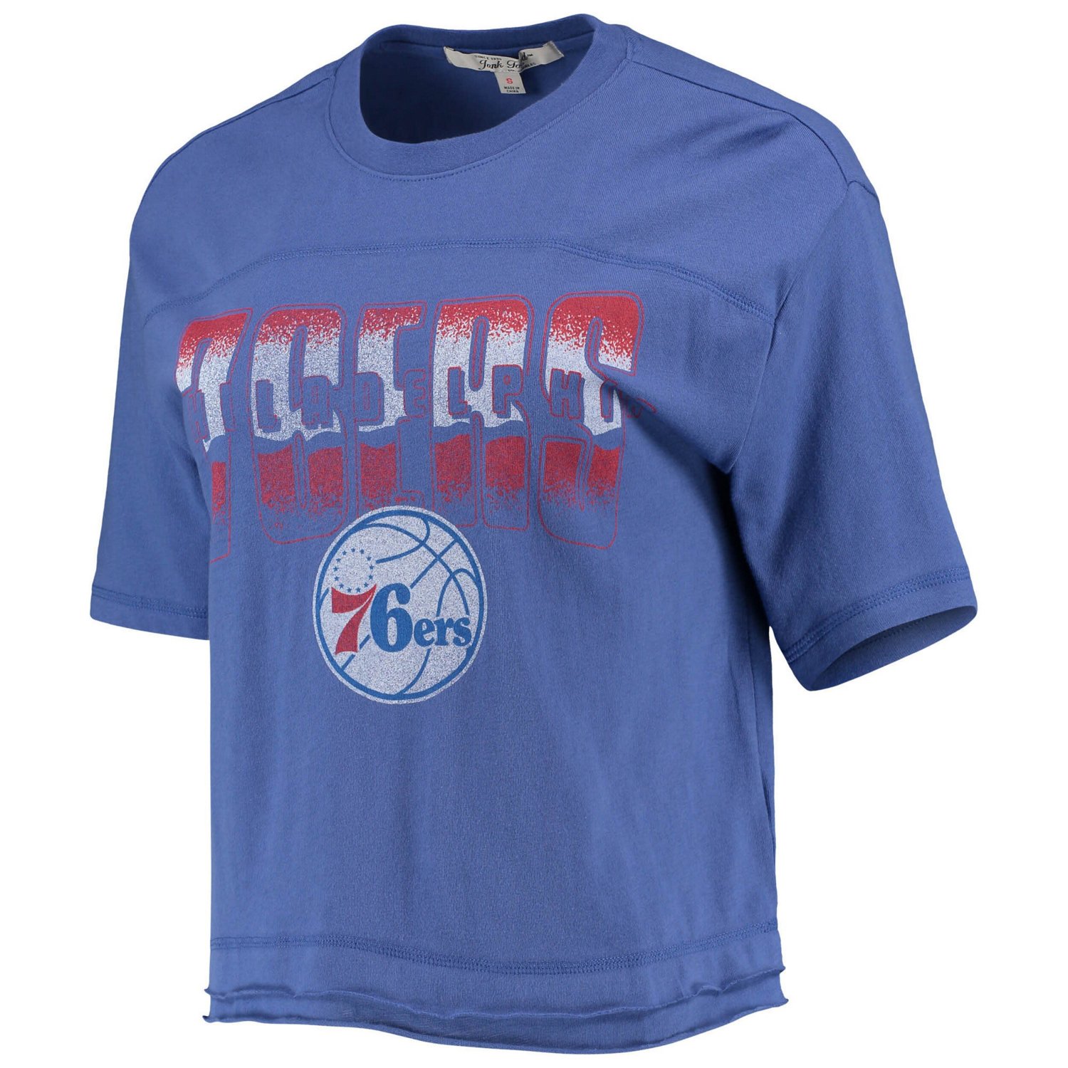 Junk Food Philadelphia 76ers Gradient Crop Top                                                                                   - view number 2