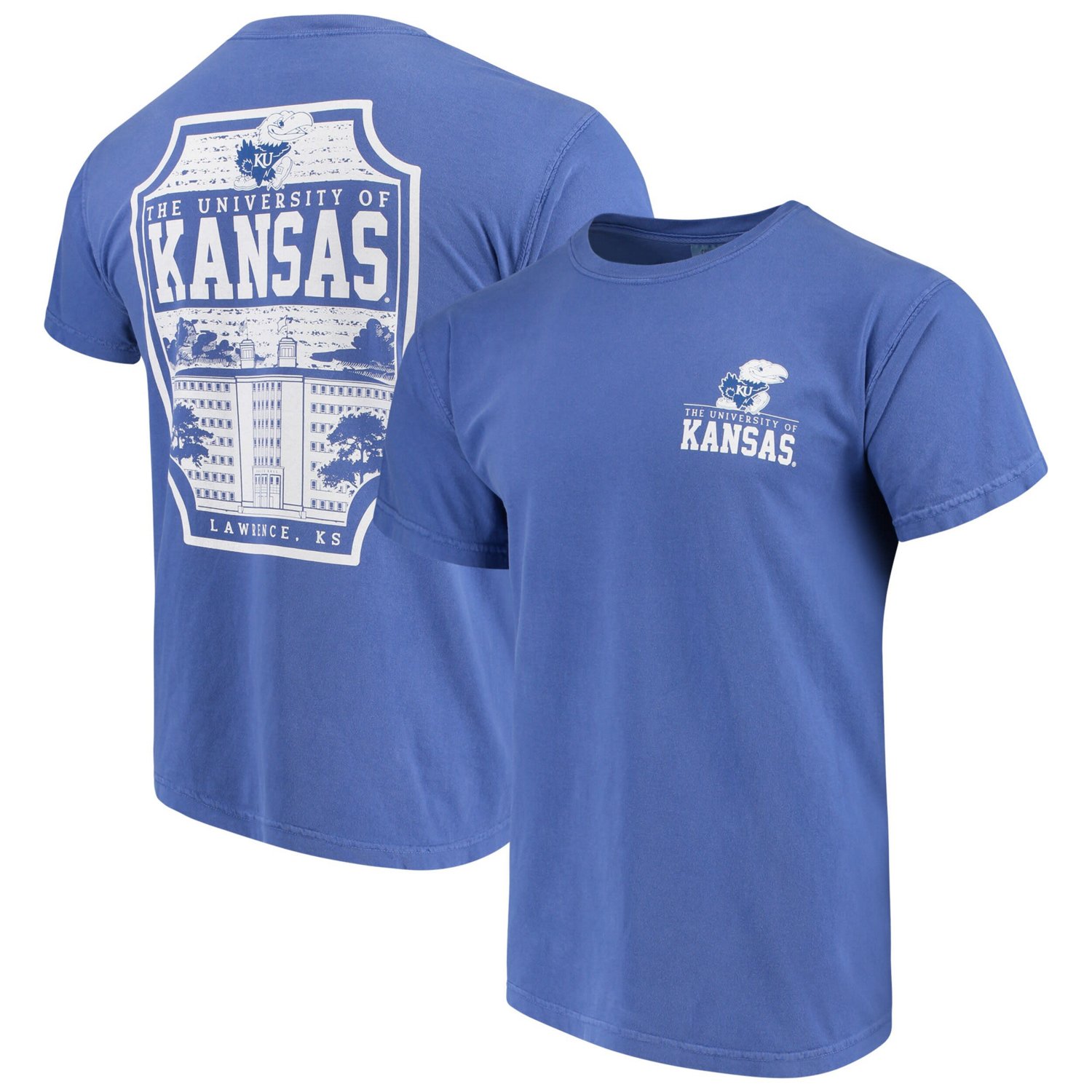 Kansas Jayhawks Comfort Colors Campus Icon T-Shirt