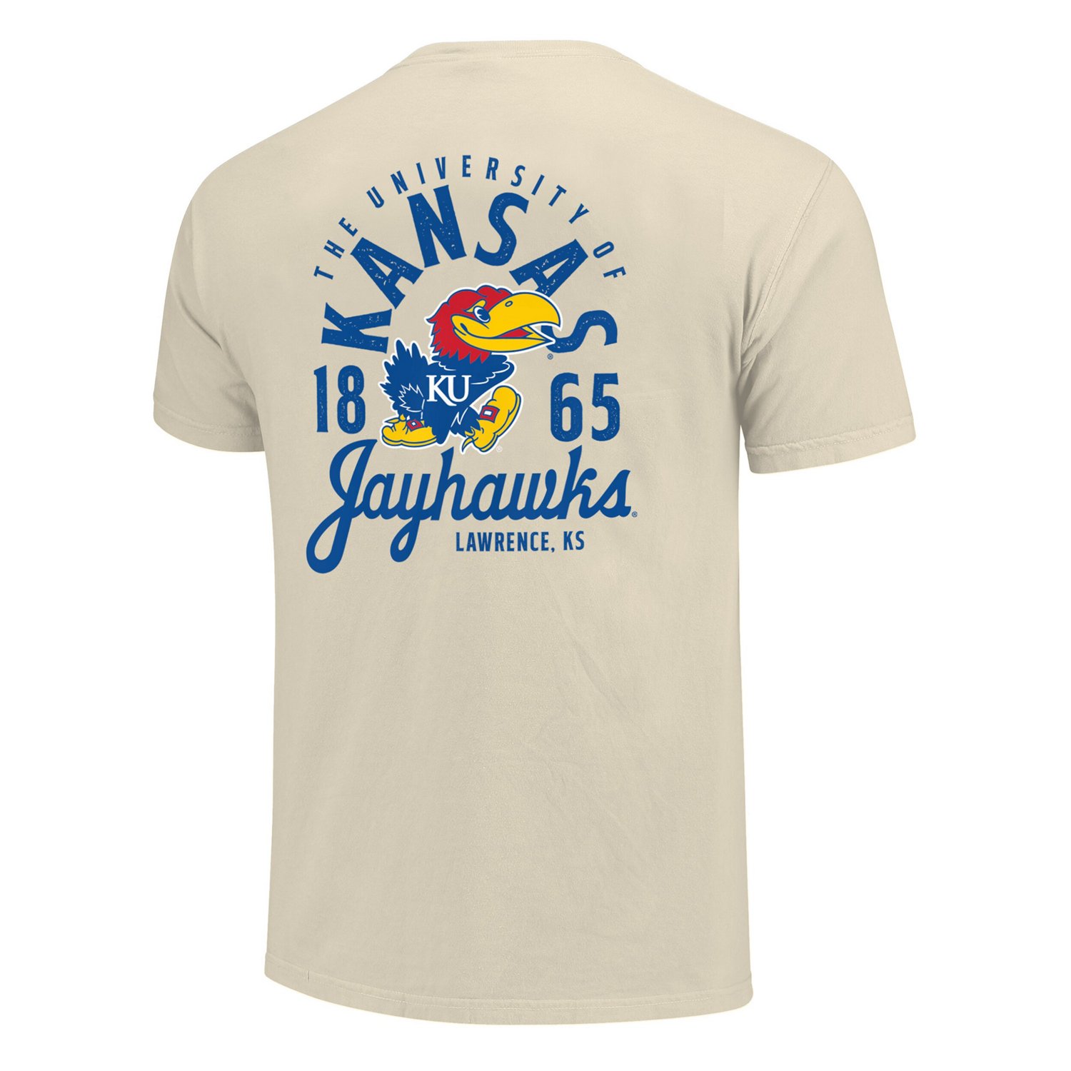 Kansas Jayhawks Comfort Colors Mascot Overlay T-Shirt - view number 3