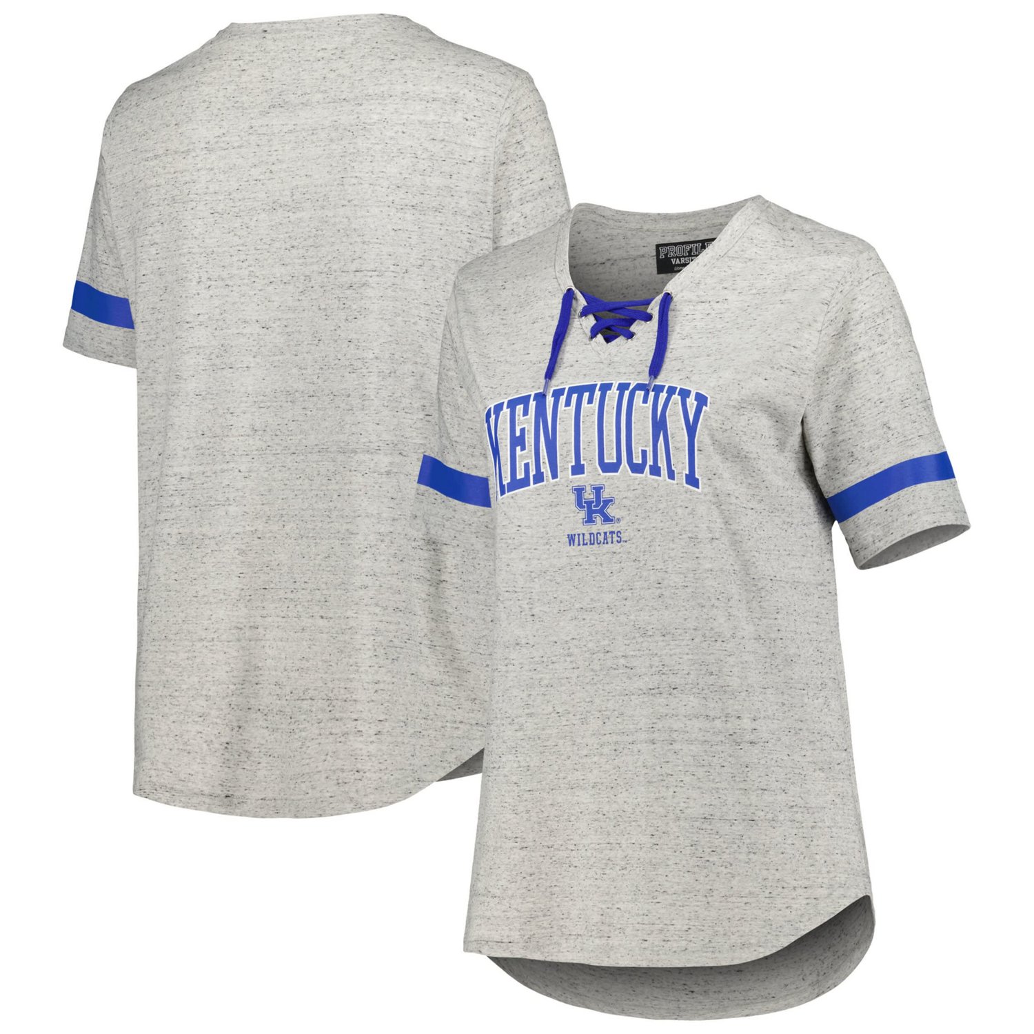 Kentucky Wildcats Plus Size Lace-Up T-Shirt