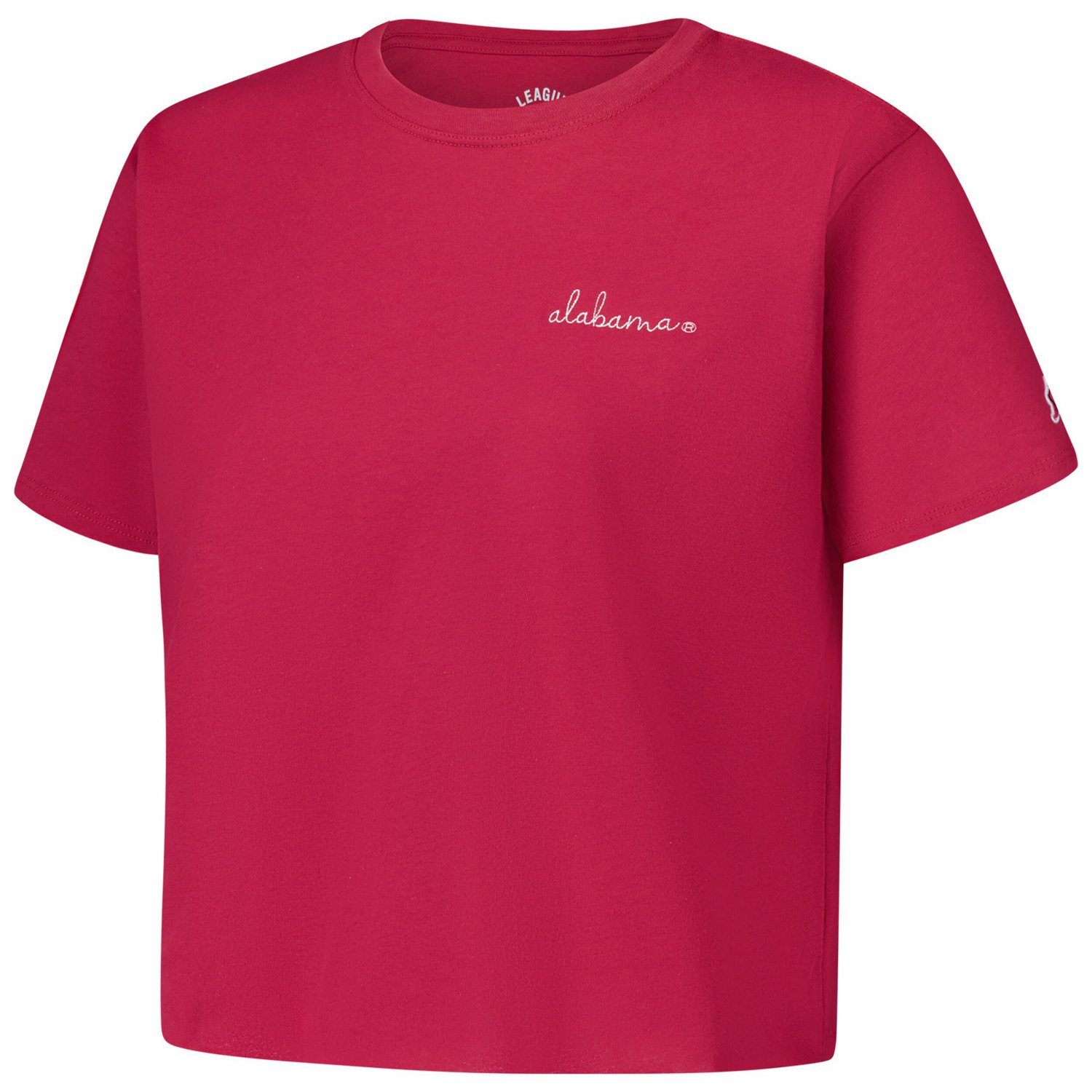 League Collegiate Wear Alabama Tide Clothesline Cotton Midi T-Shirt