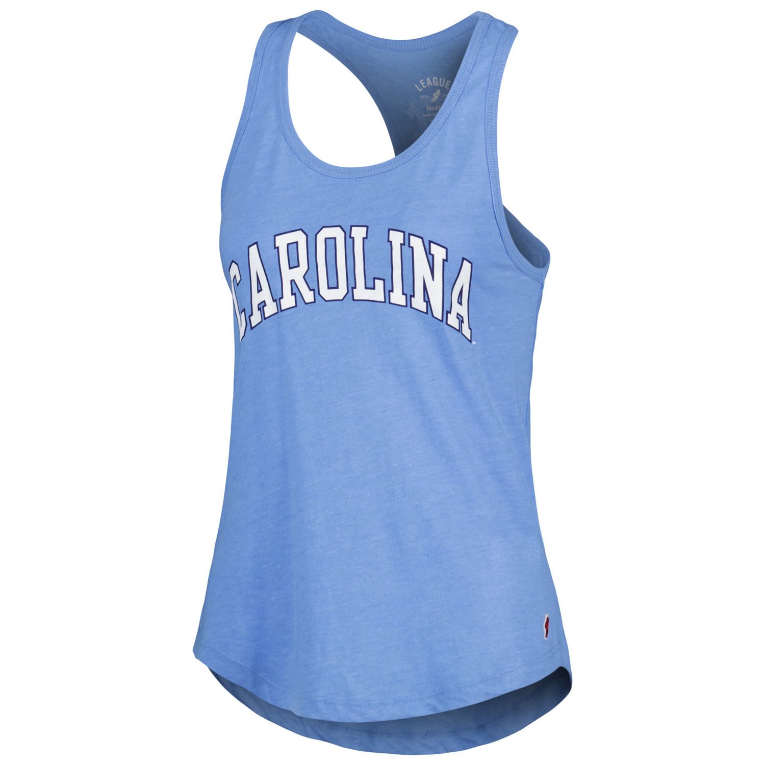 League Collegiate Wear Carolina North Carolina Tar Heels Two-Hit Intramural Tri-Blend Scoop Neck Racerback Tank Top - view number 2