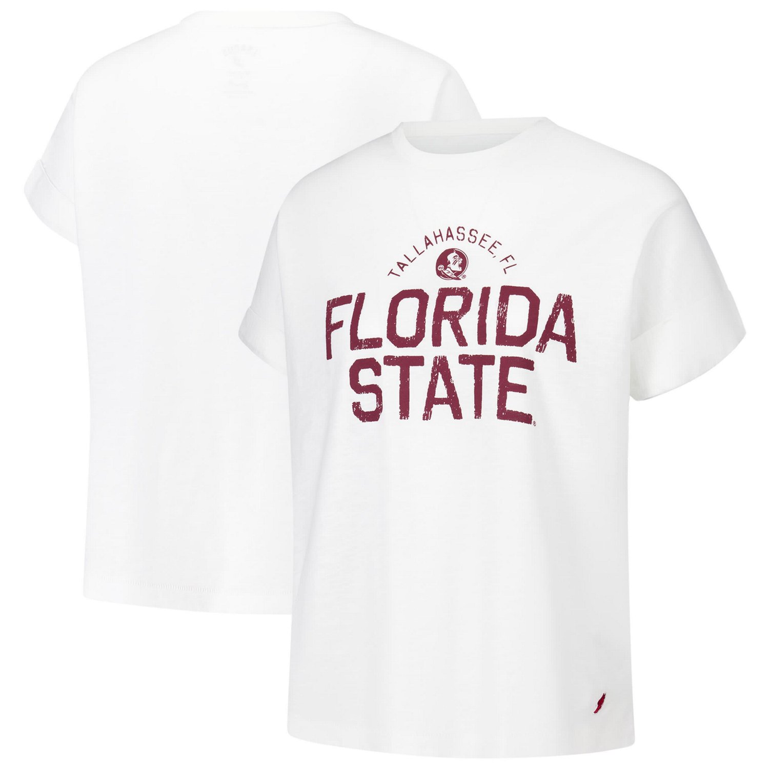 League Collegiate Wear Florida State Seminoles Slub Rolled Cuff T-Shirt