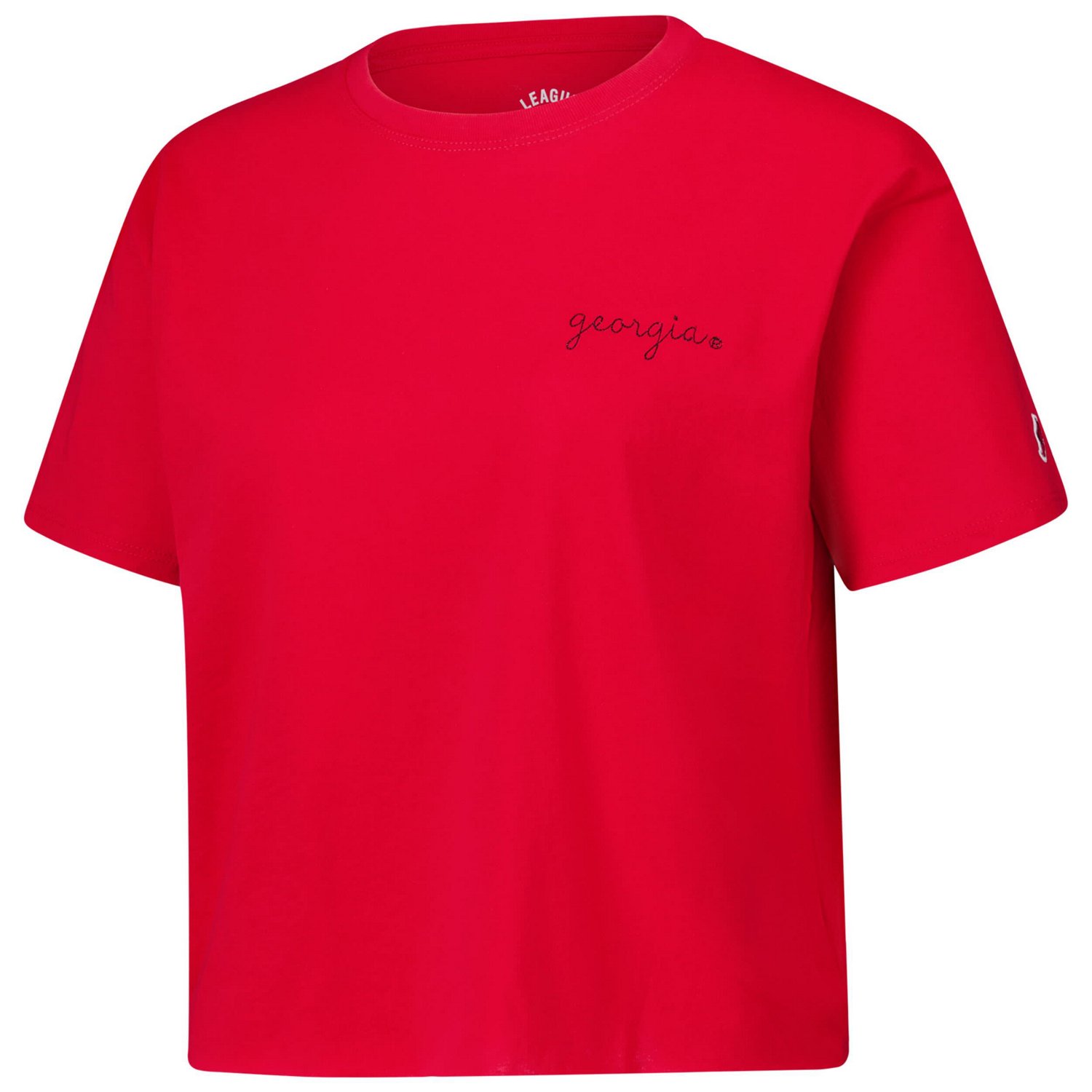 League Collegiate Wear Georgia Bulldogs Clothesline Cotton Midi T-Shirt - view number 2