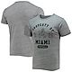 League Collegiate Wear Heathered Gray Miami Hurricanes Hail Mary Football Victory Falls Tri-Blend T-Shirt                        - view number 1 selected