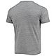 League Collegiate Wear Heathered Gray Miami Hurricanes Hail Mary Football Victory Falls Tri-Blend T-Shirt                        - view number 3