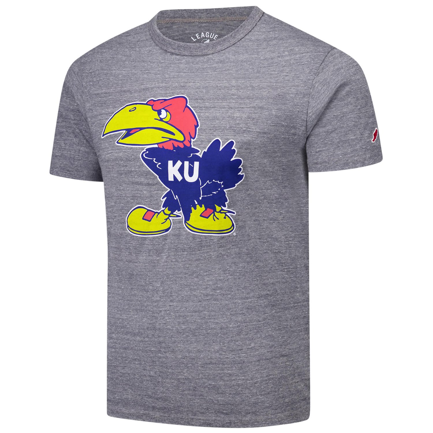 League Collegiate Wear Kansas Jayhawks Victory Falls Tri-Blend T-Shirt - view number 2