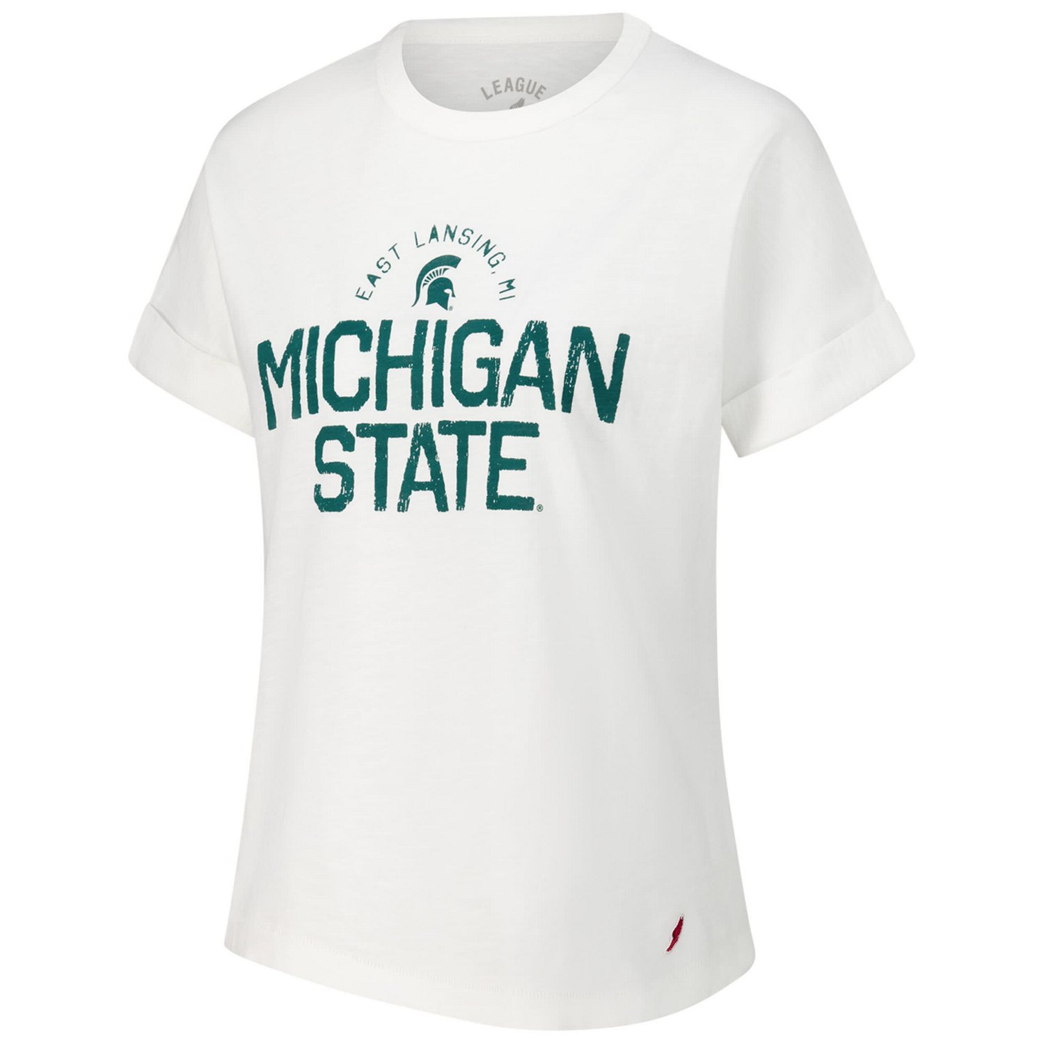 League Collegiate Wear Michigan State Spartans Slub Rolled Cuff T-Shirt - view number 2