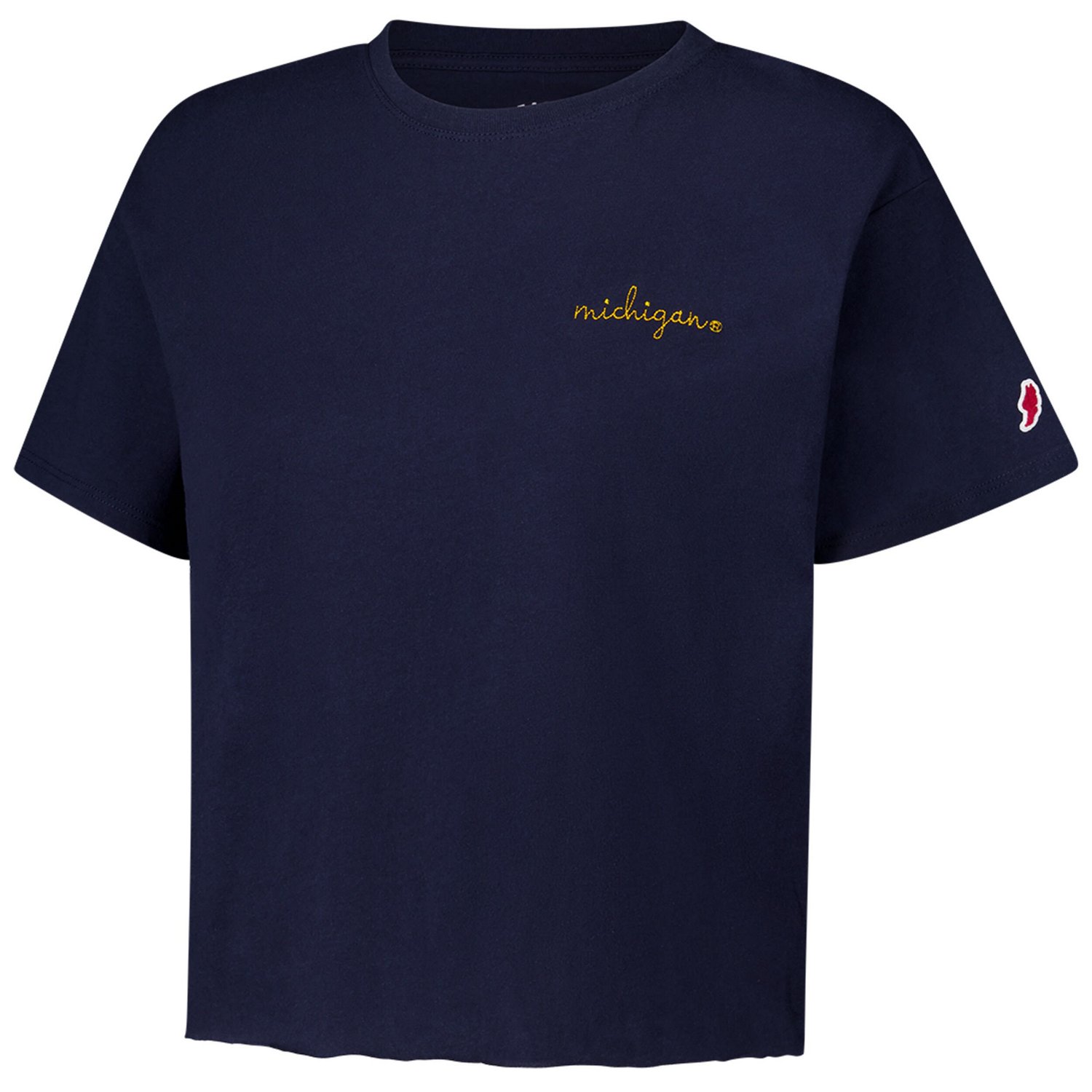 League Collegiate Wear Michigan Wolverines Clothesline Cotton Midi T-Shirt - view number 2