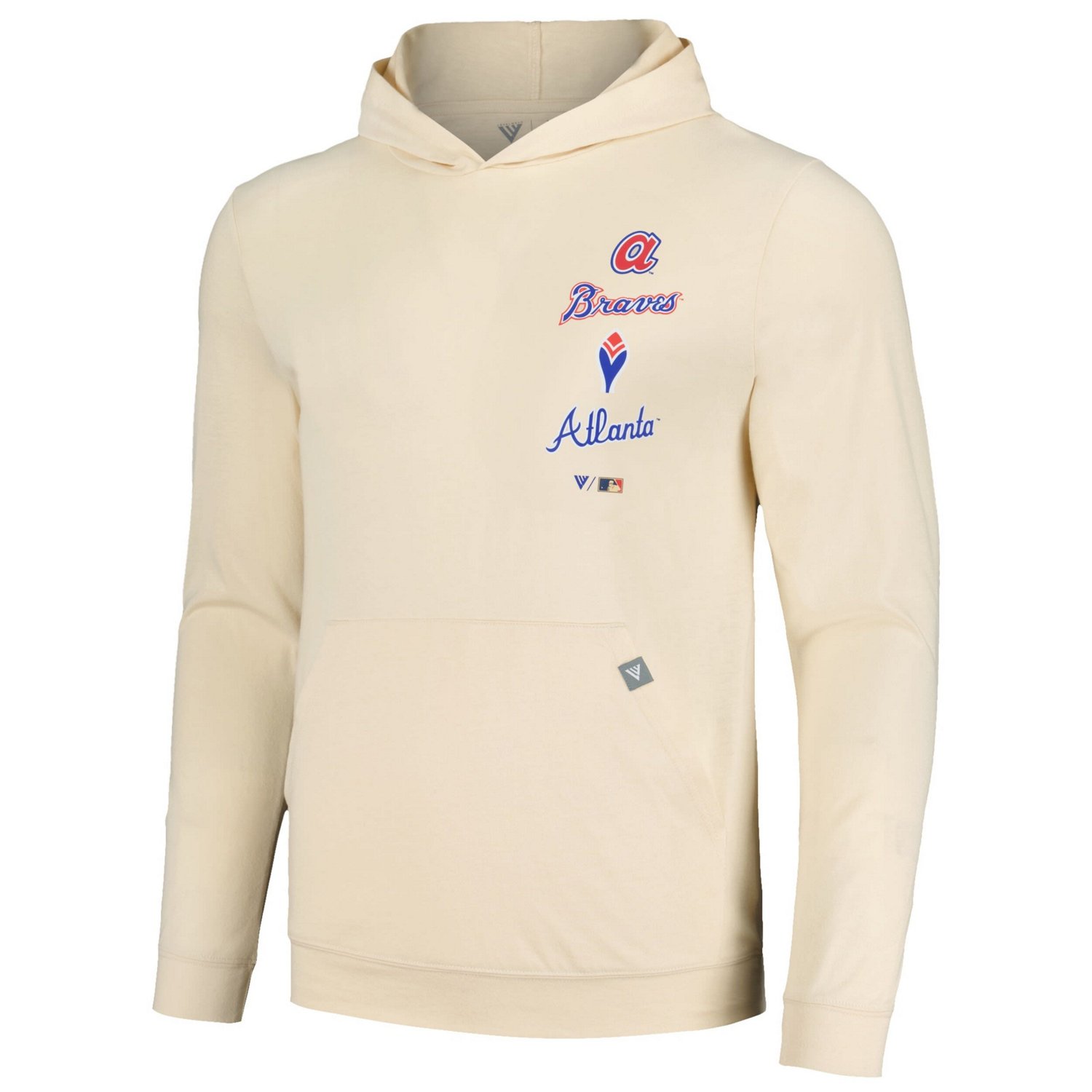 Levelwear Atlanta Braves Base Line Pullover Hoodie                                                                               - view number 2