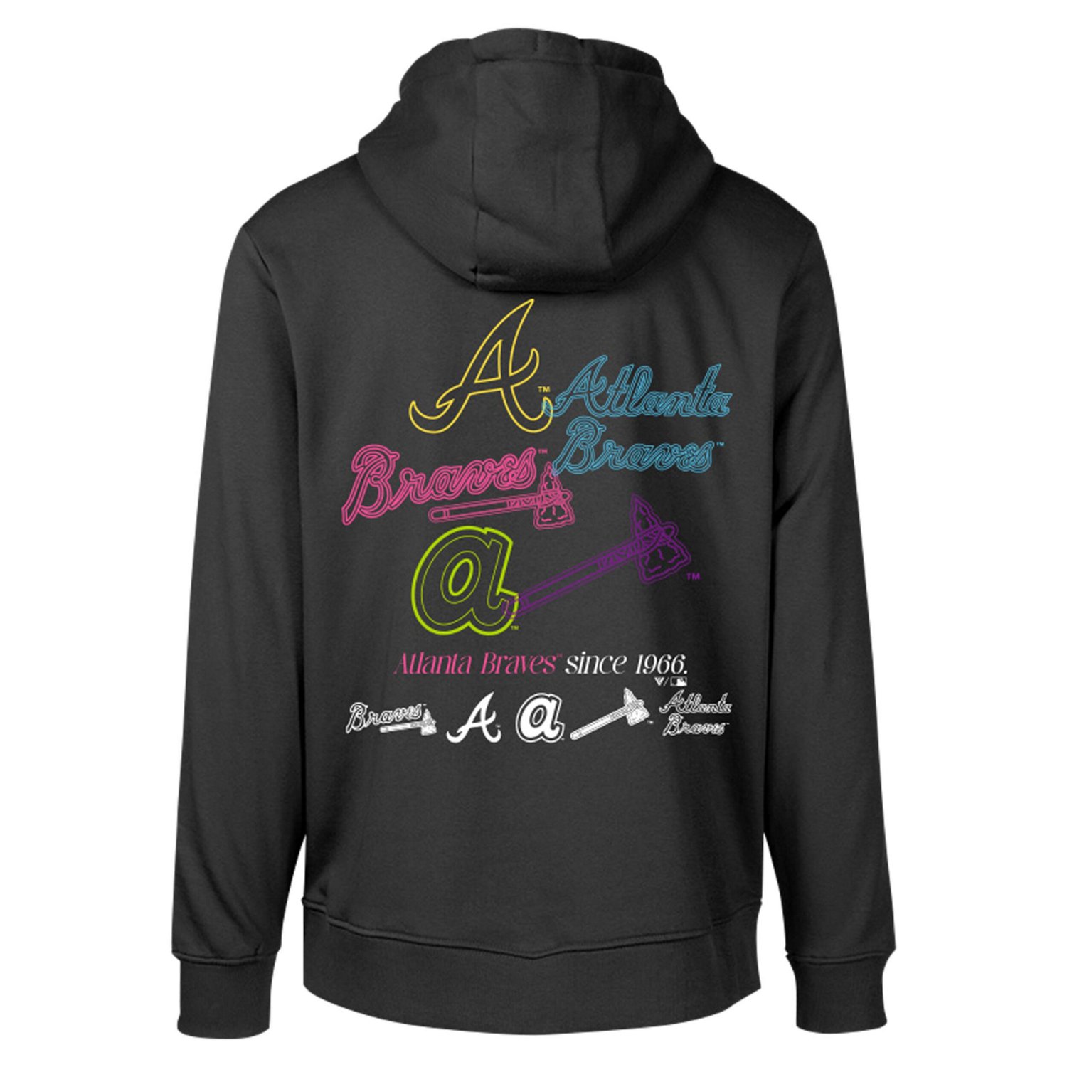 Levelwear Atlanta Braves Podium Vintage Pullover Hoodie - view number 3