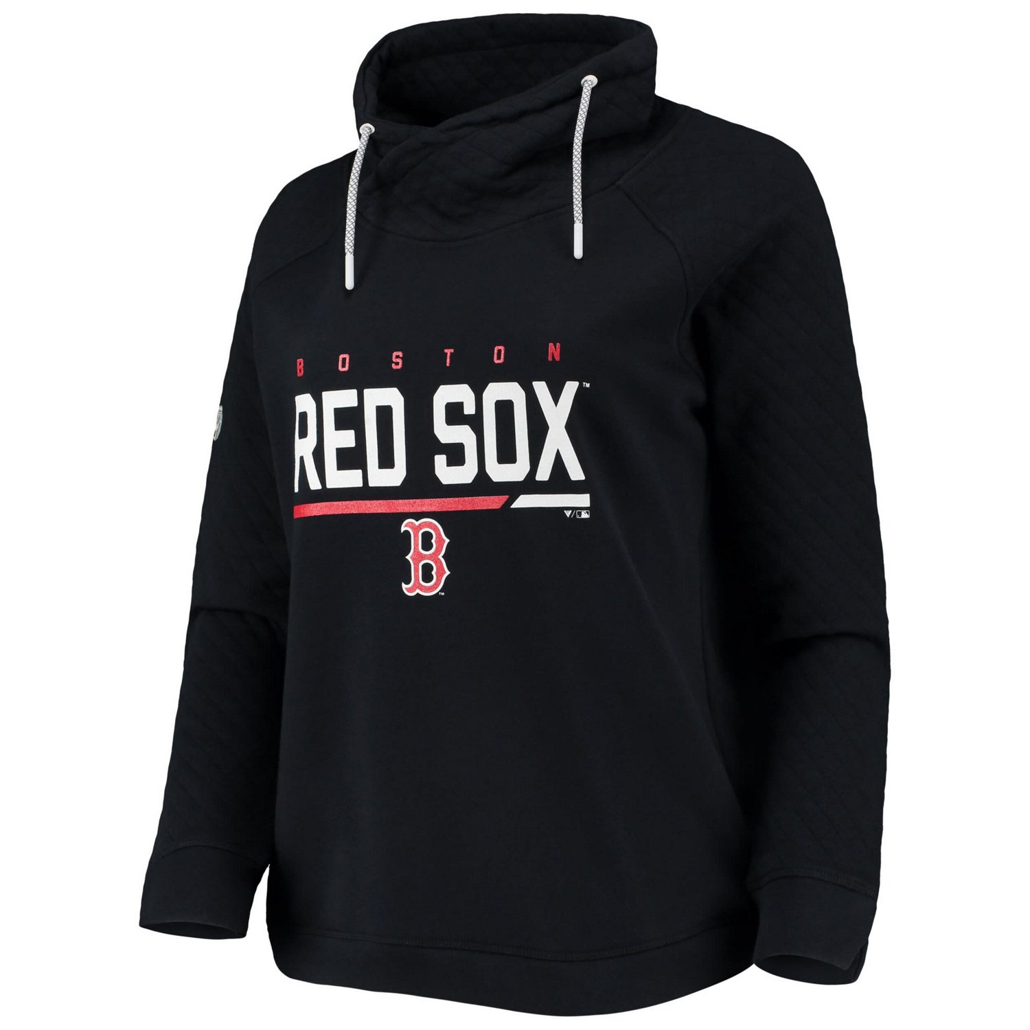 Levelwear Boston Red Sox Vega Funnel Neck Raglan Pullover Sweatshirt                                                             - view number 2