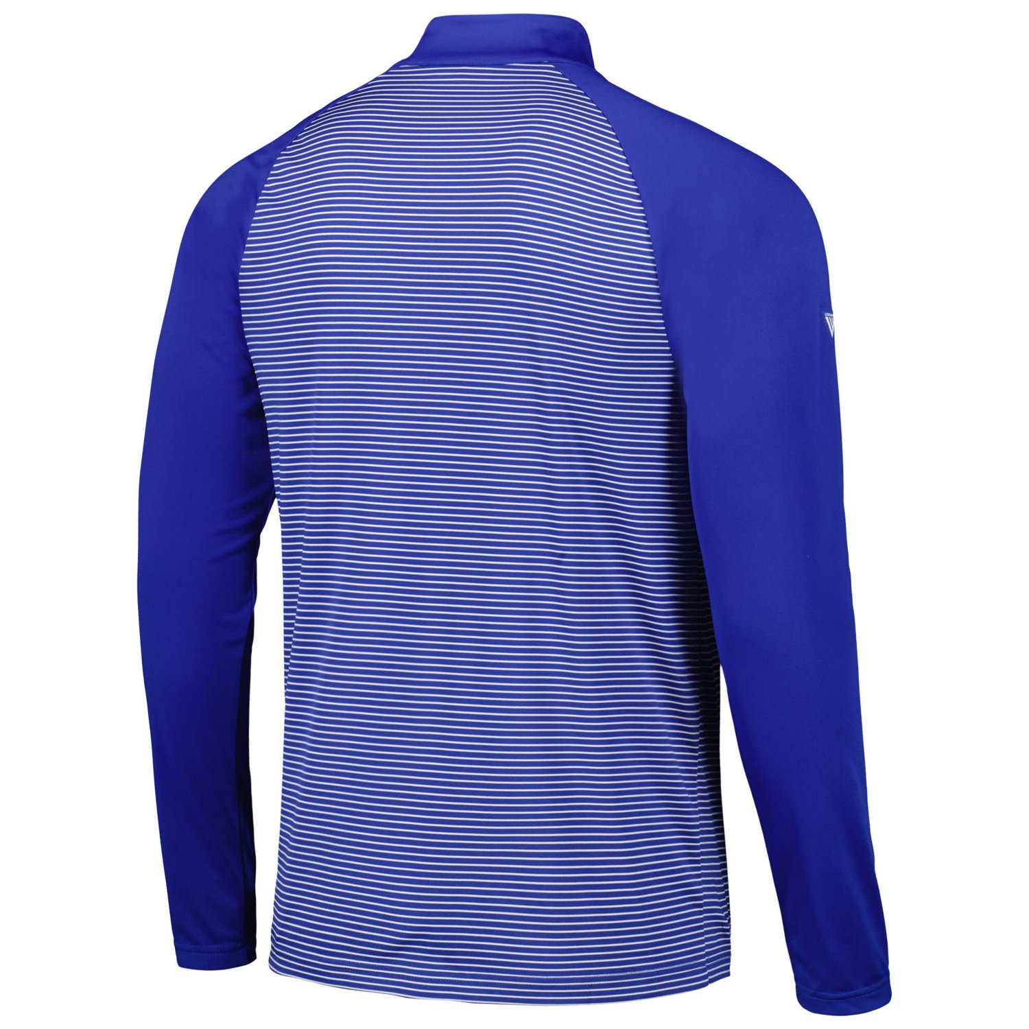 Levelwear Chicago Cubs Charter Striped Raglan Quarter-Zip Top - view number 3