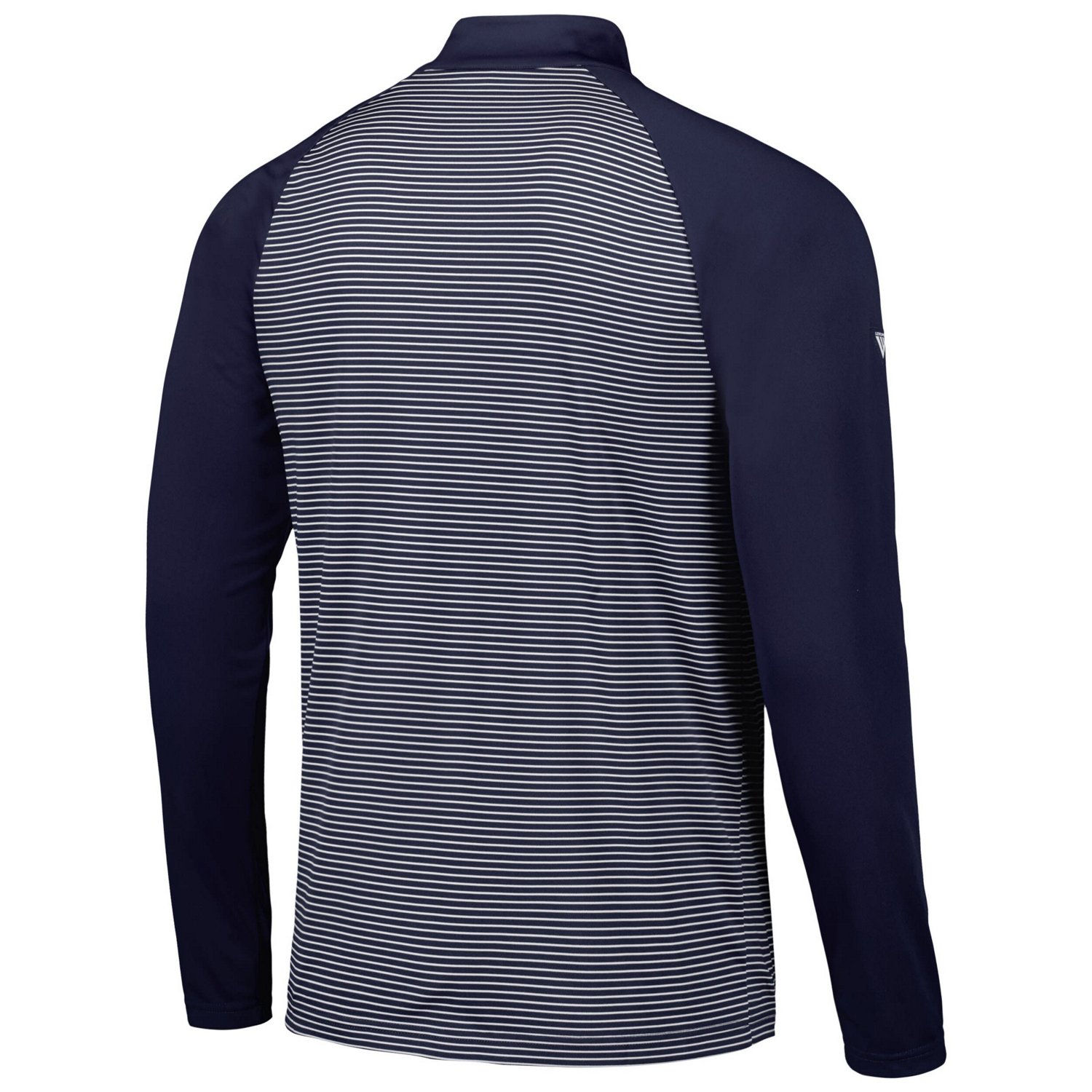 Levelwear Detroit Tigers Charter Striped Raglan Quarter-Zip Top - view number 3