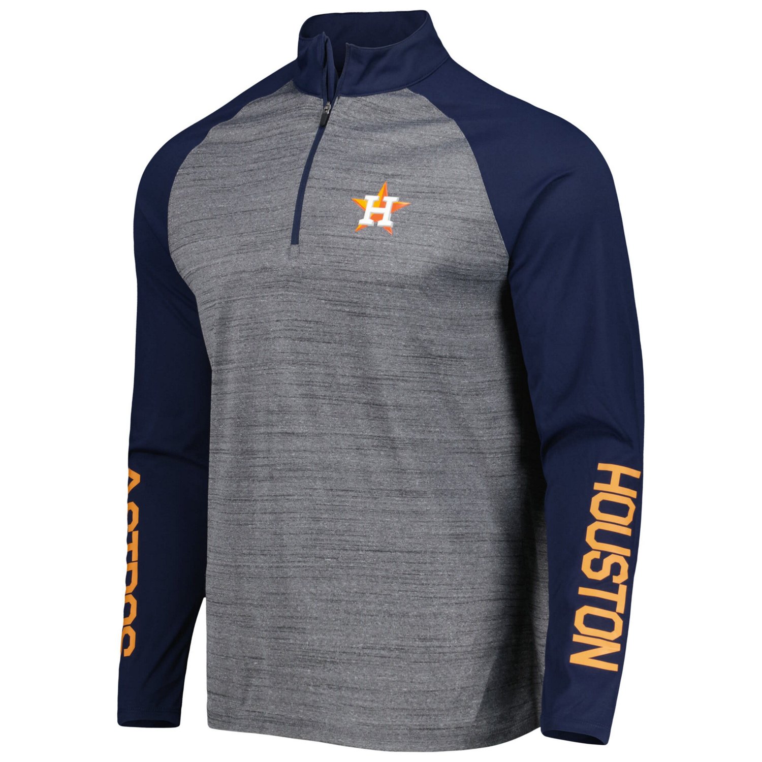 Levelwear Houston Astros Vandal Raglan Quarter-Zip Top