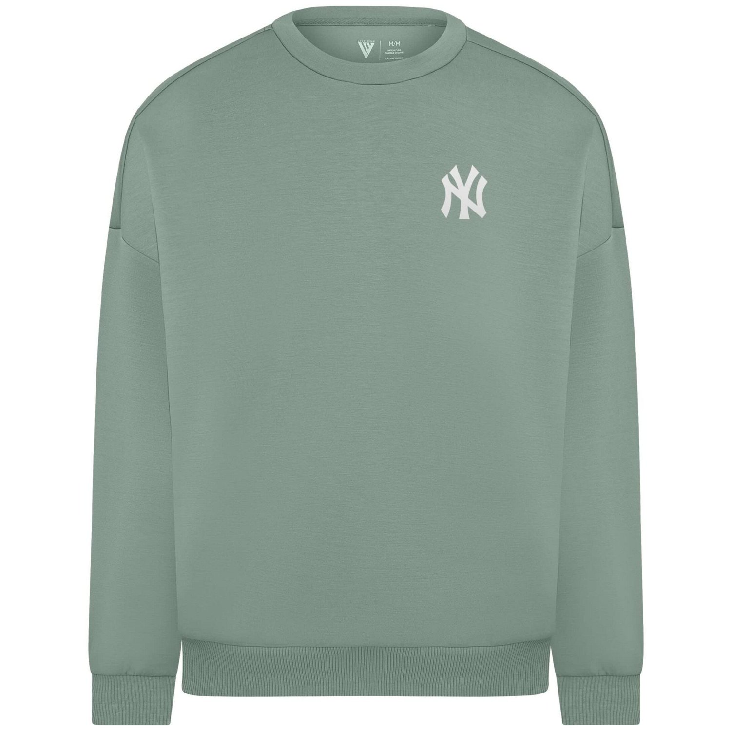 Levelwear Sage New York Yankees Luxe Signature Tri-Blend Pullover Sweatshirt - view number 1