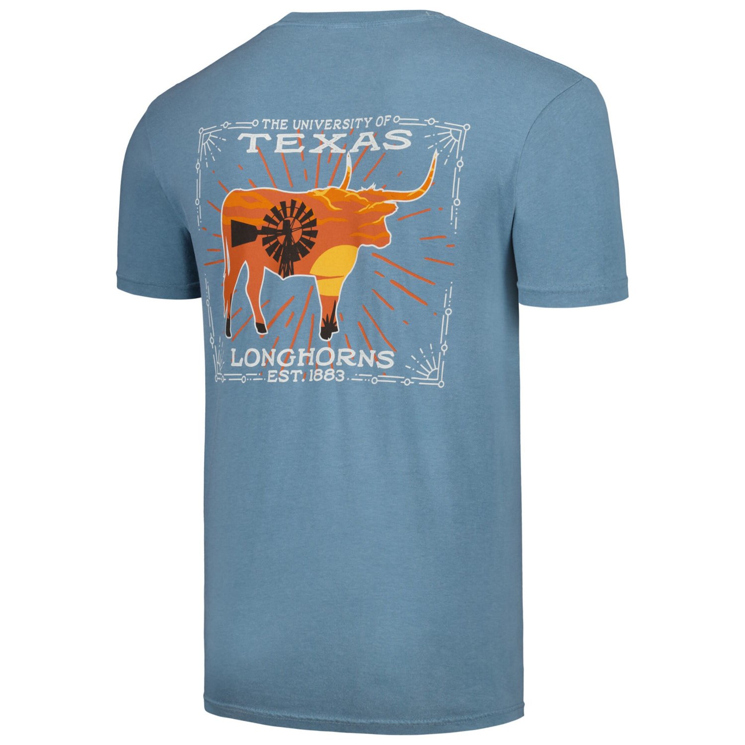 Light Texas Longhorns State Scenery Comfort Colors T-Shirt - view number 3