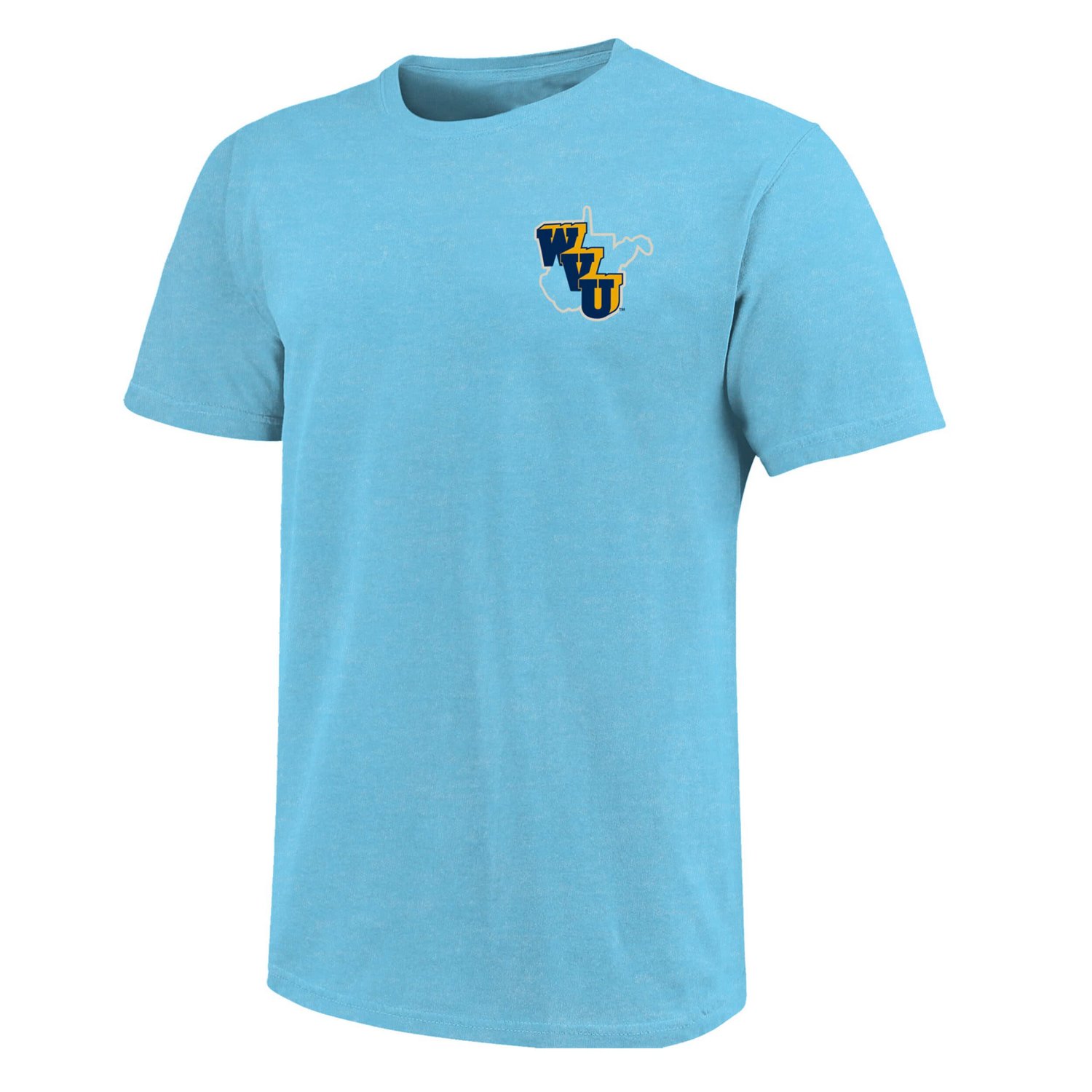 Light West Virginia Mountaineers Throwback Retro Badge Script T-Shirt - view number 2