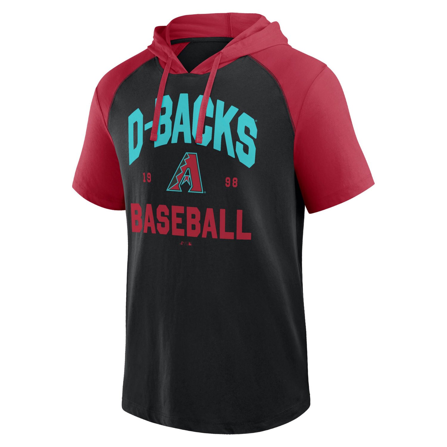 Logo Athletic Arizona Diamondbacks Prime Raglan Short Sleeve Hoodie T-Shirt - view number 2
